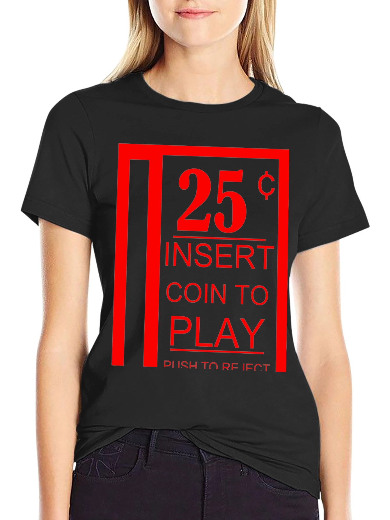 Retro Arcade Game T-Shirt - Insert Coin to Play