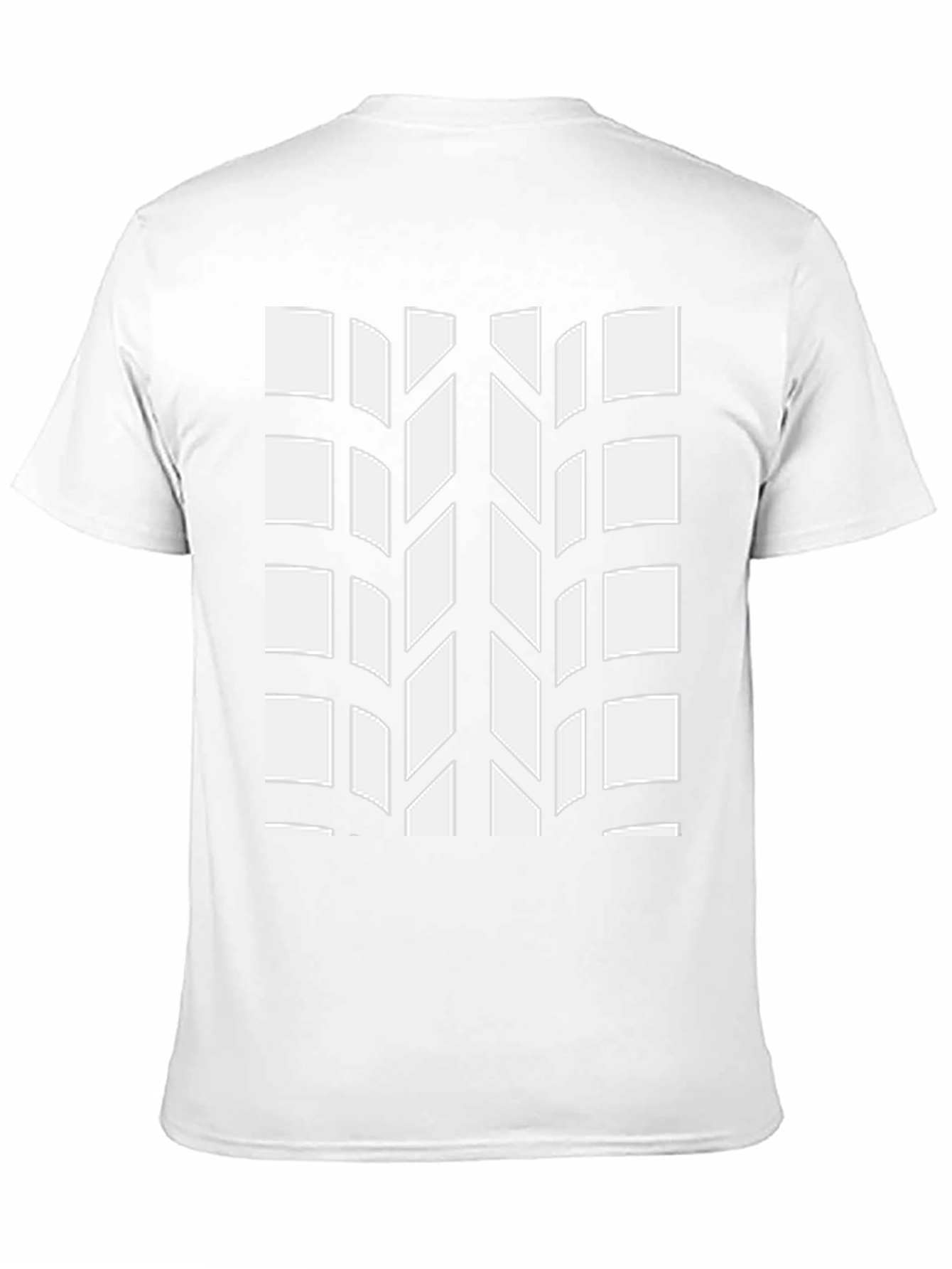 Tire Tread Pattern Black T-Shirt