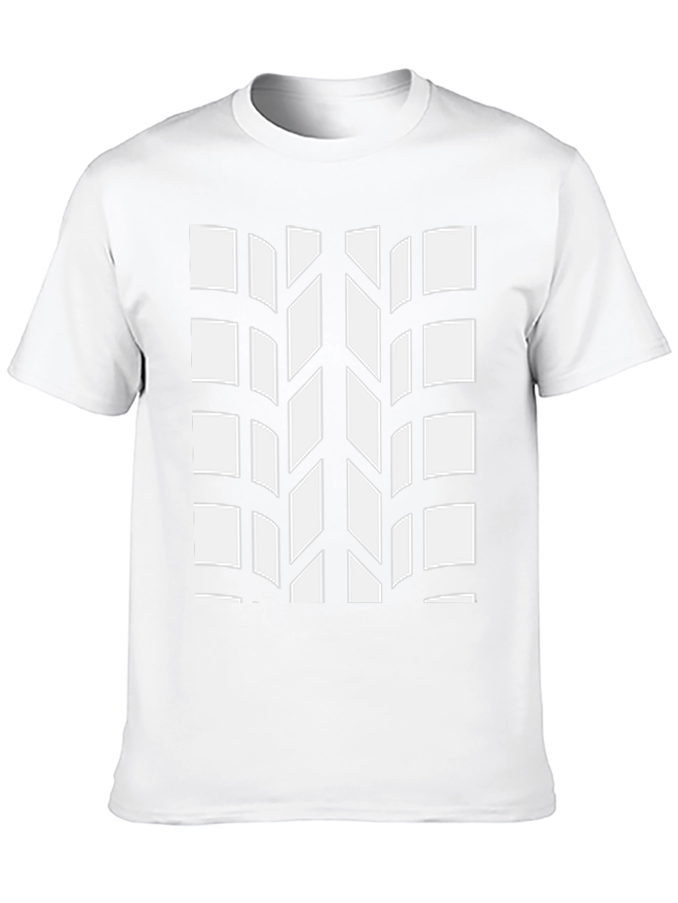 Tire Tread Pattern Black T-Shirt