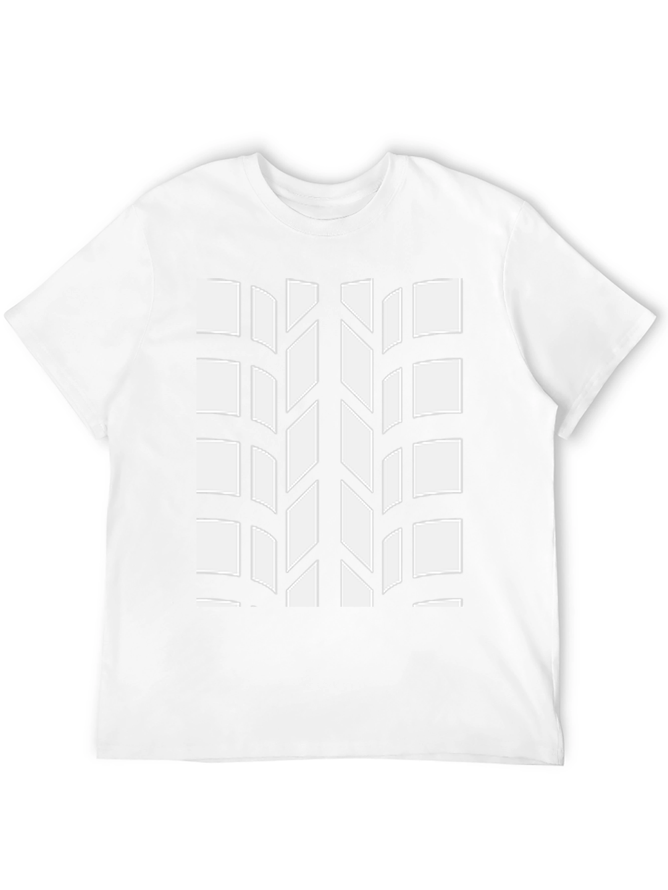 Tire Tread Pattern Black T-Shirt