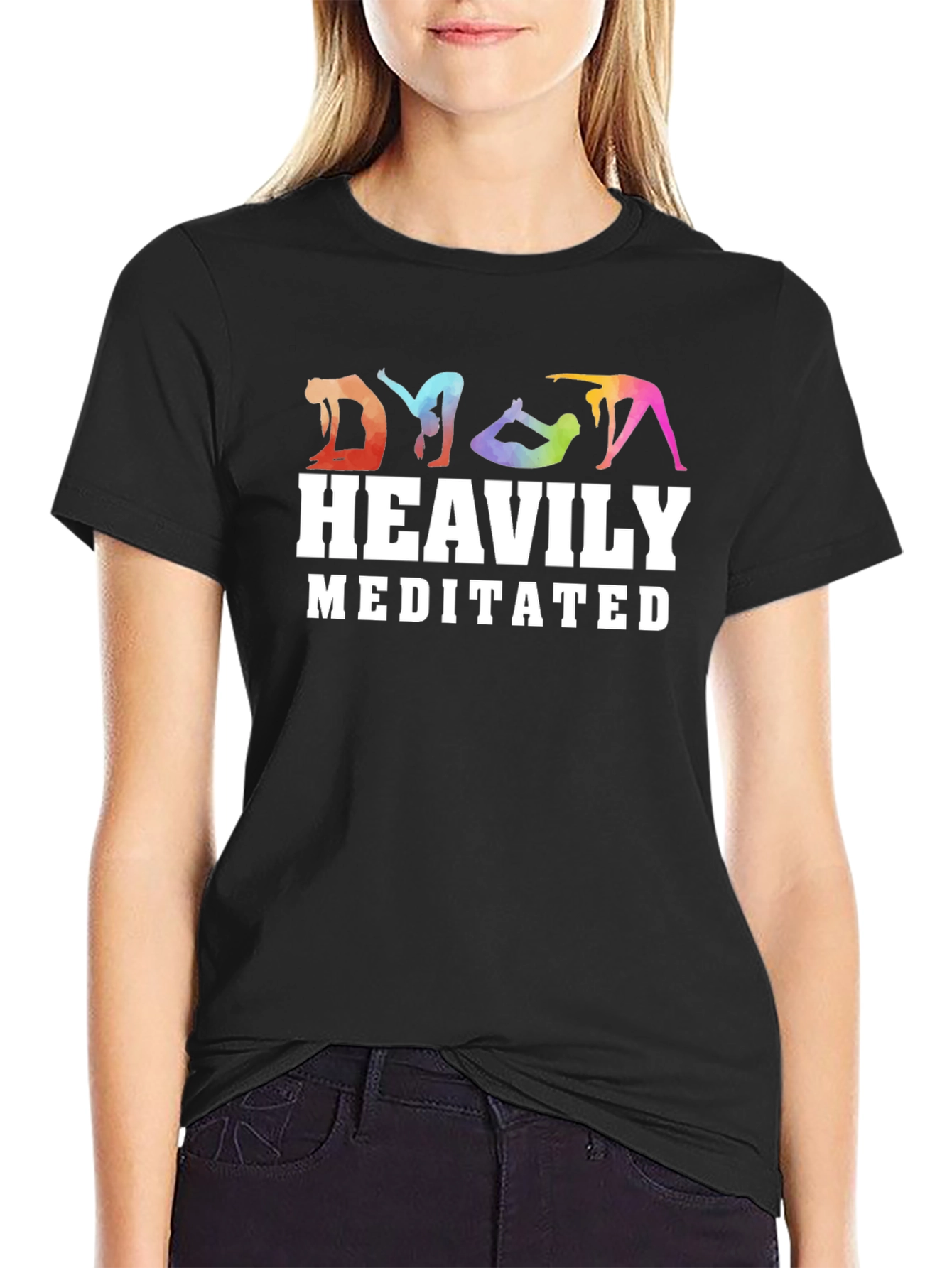 Heavily Meditated Yoga T-Shirt