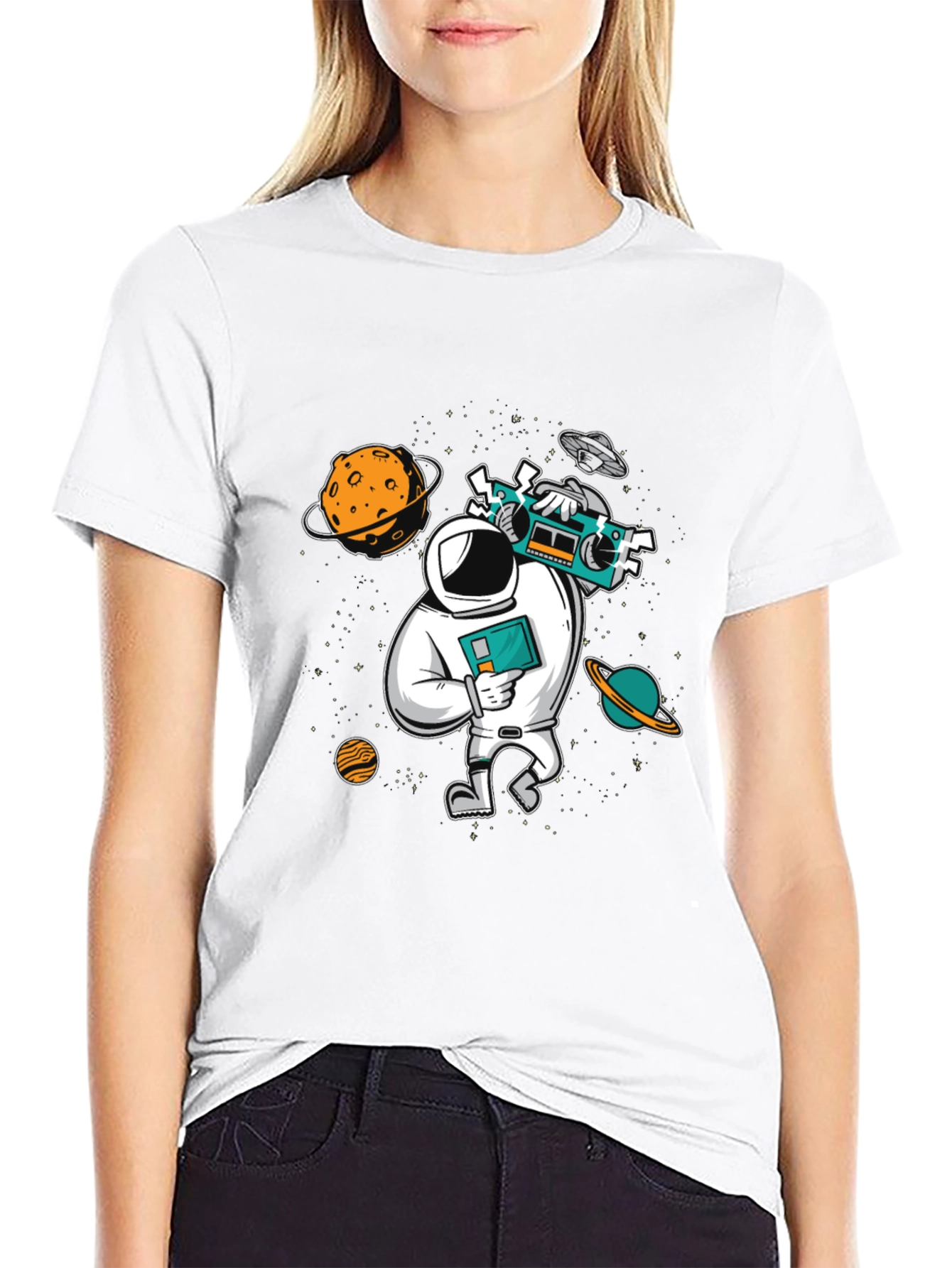 Astronaut Graphic Tee - Space Traveler T-Shirt