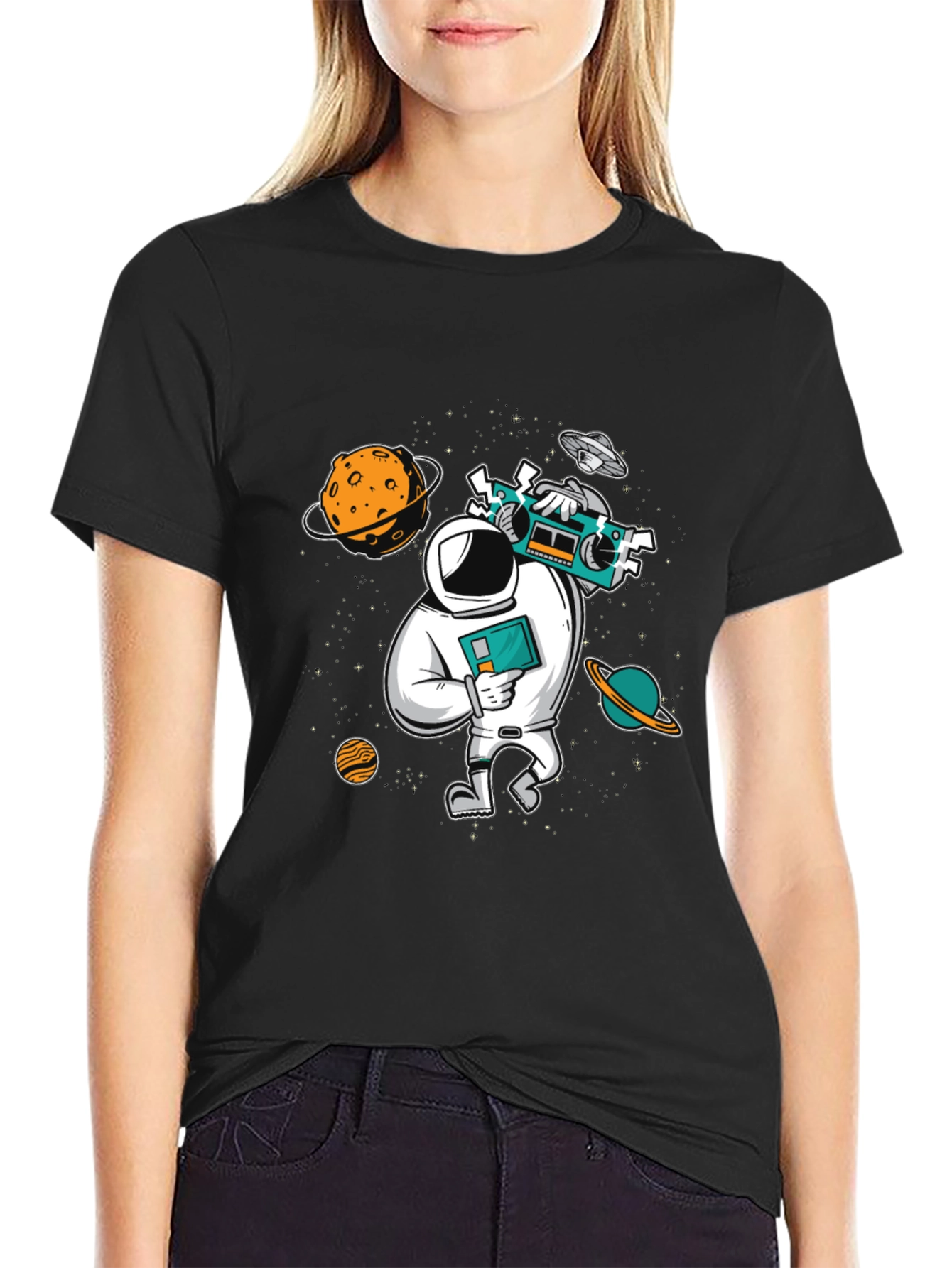 Astronaut Graphic Tee - Space Traveler T-Shirt