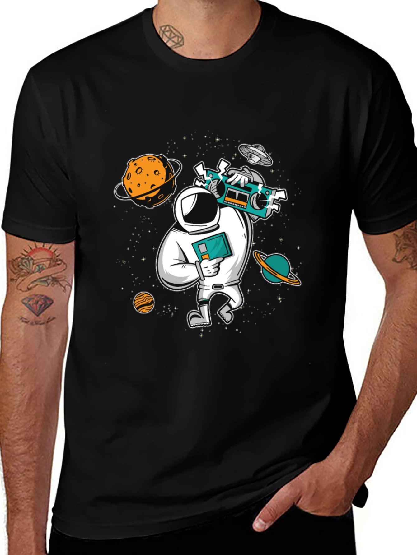 Astronaut Graphic Tee - Space Traveler T-Shirt