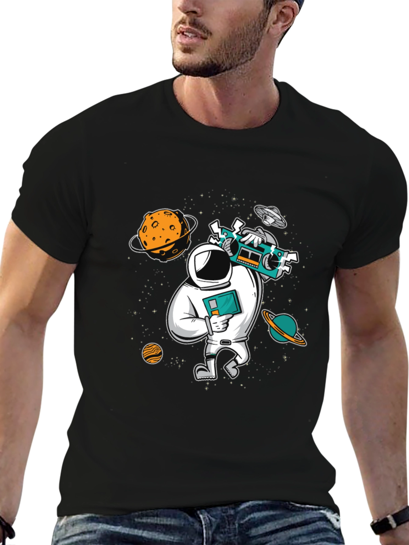 Astronaut Graphic Tee - Space Traveler T-Shirt