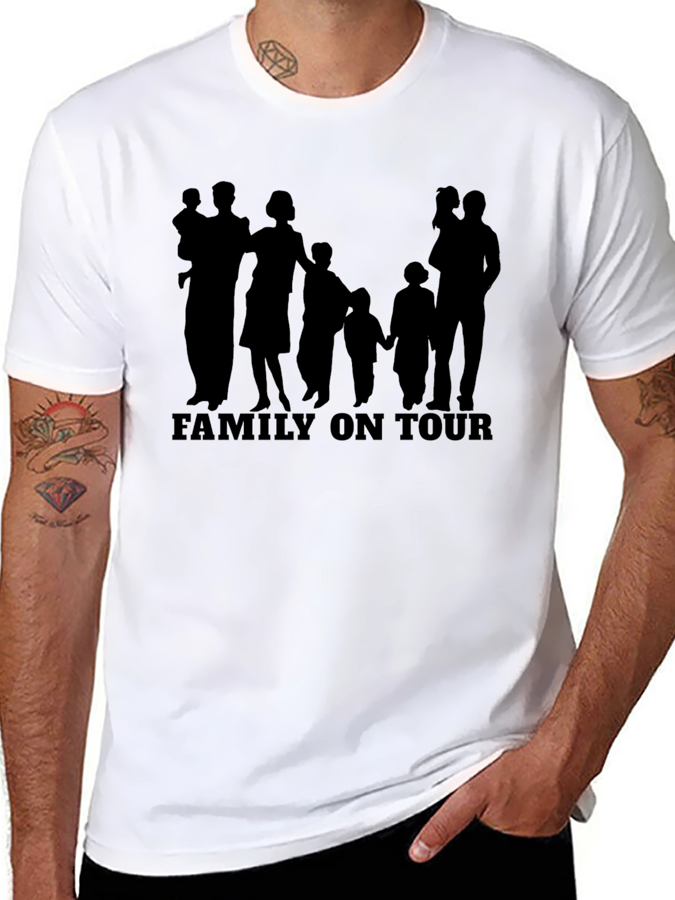 Family On Tour Black T-Shirt