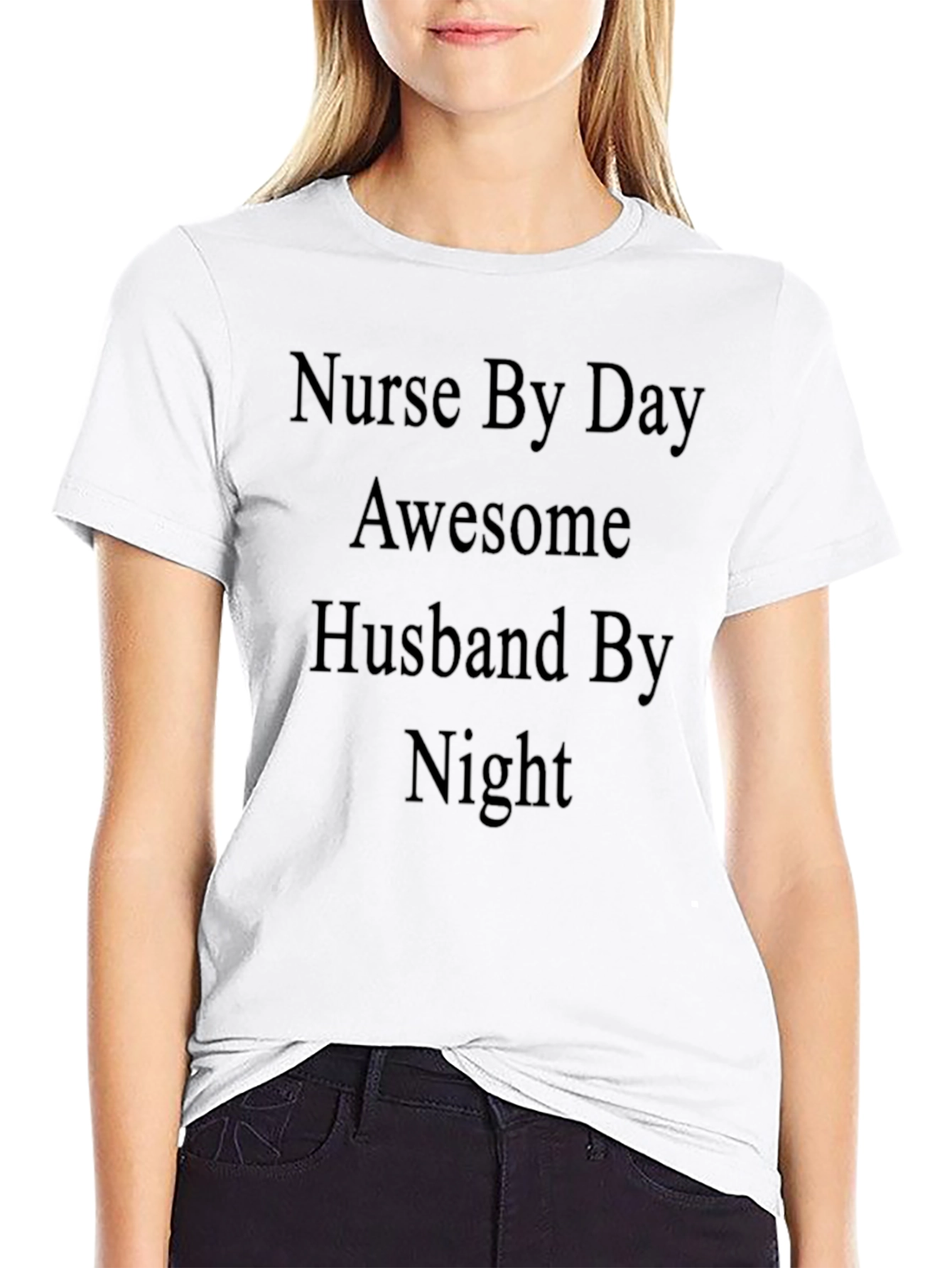 Nurse By Day Awesome Husband By Night T-Shirt