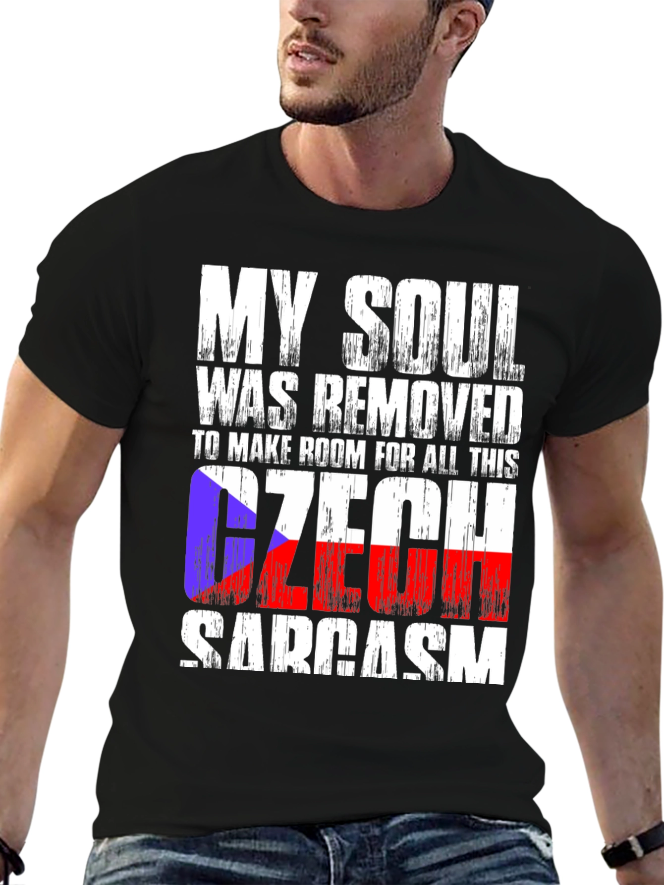 Czech Sarcasm T-Shirt: My Soul Was Removed