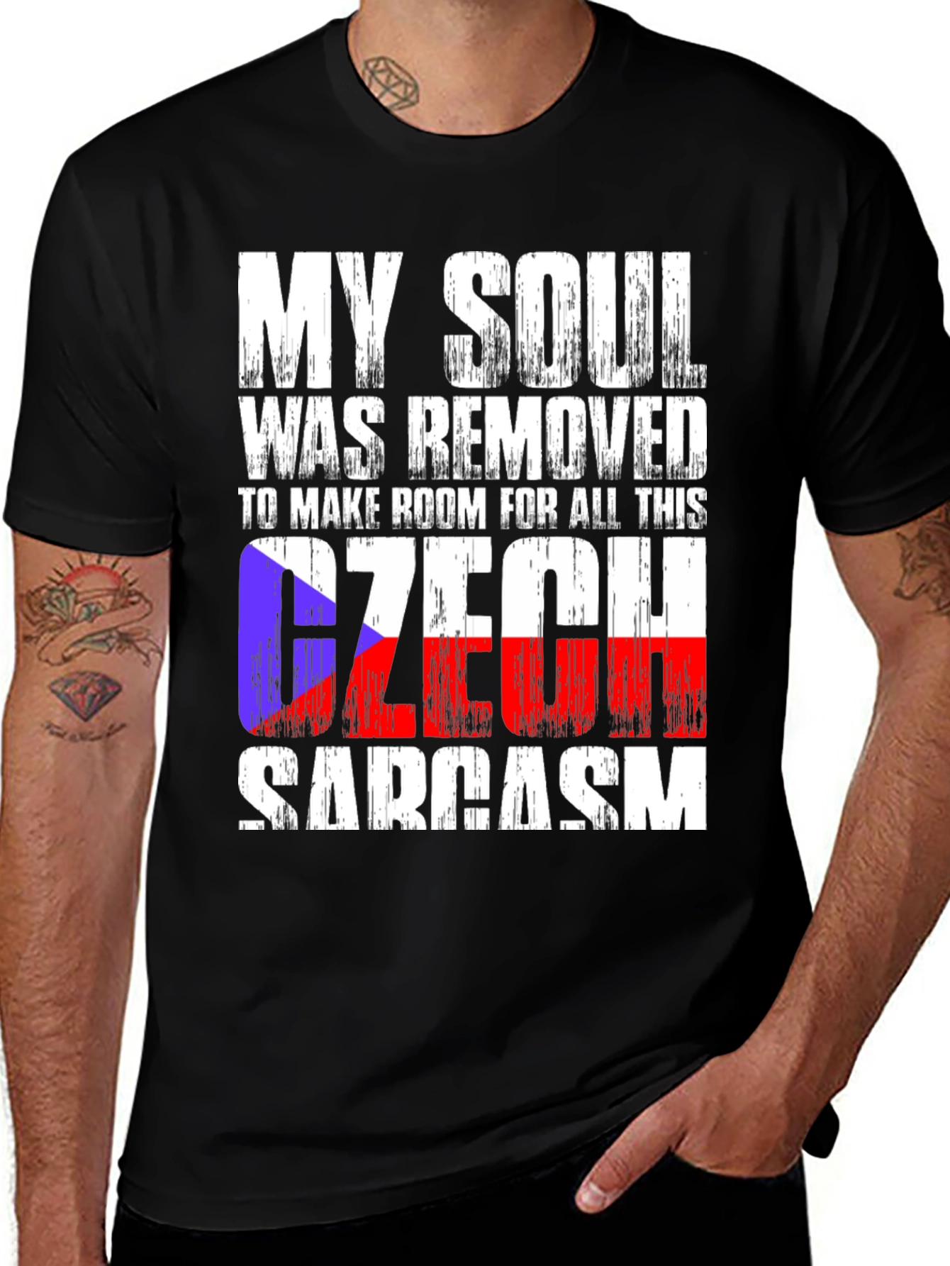 Czech Sarcasm T-Shirt: My Soul Was Removed