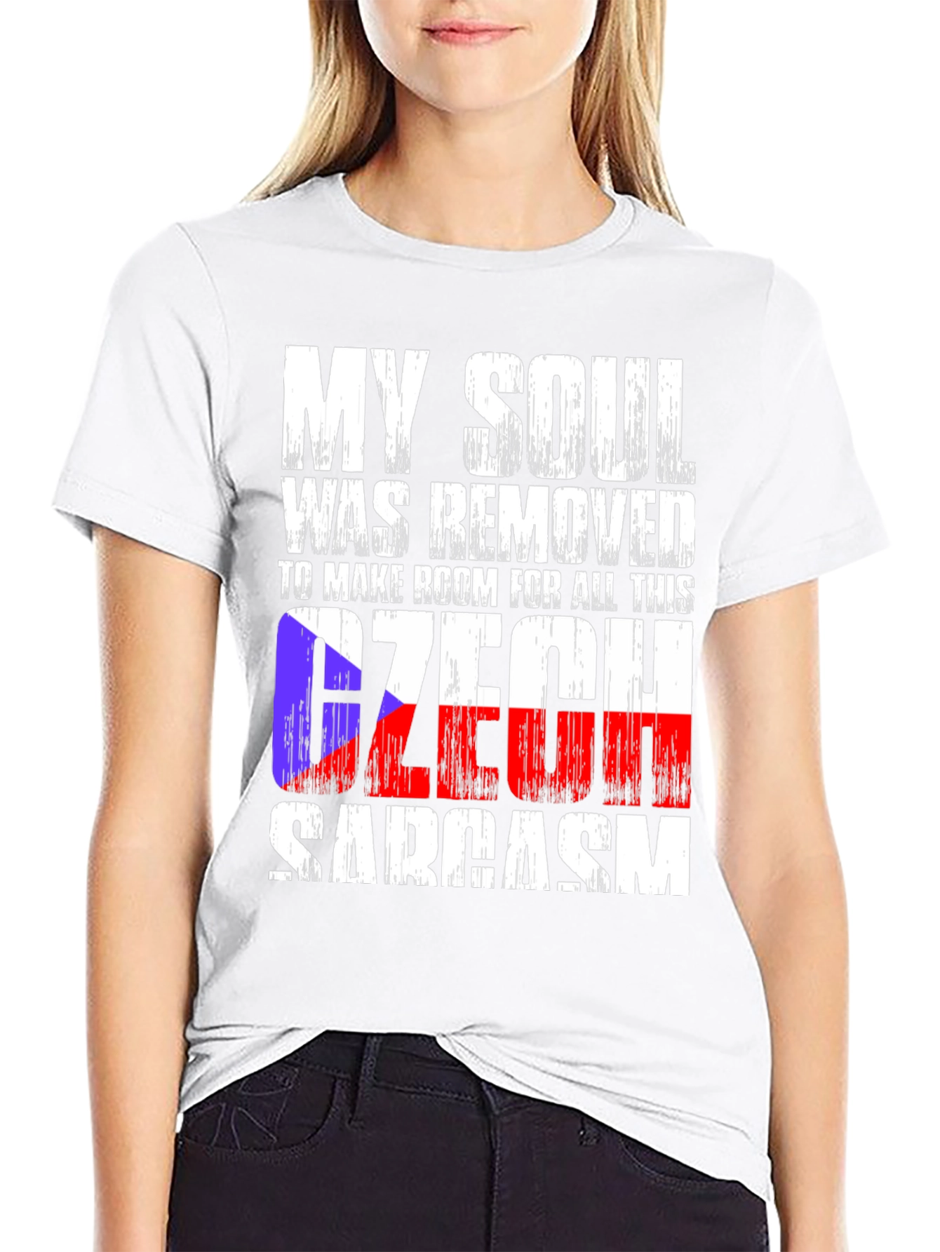Czech Sarcasm T-Shirt: My Soul Was Removed