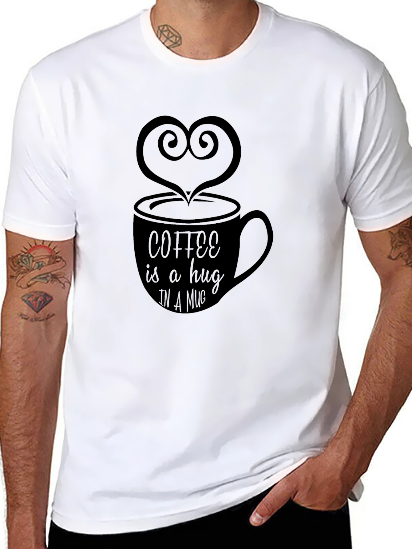 Coffee Is a Hug in a Mug Graphic Tee