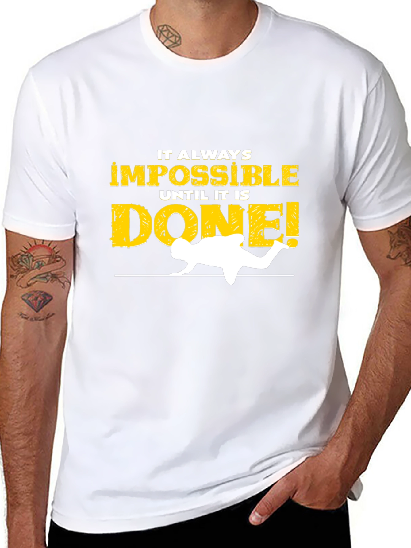 Impossible Until Done Graphic Tee - Motivational Shirt