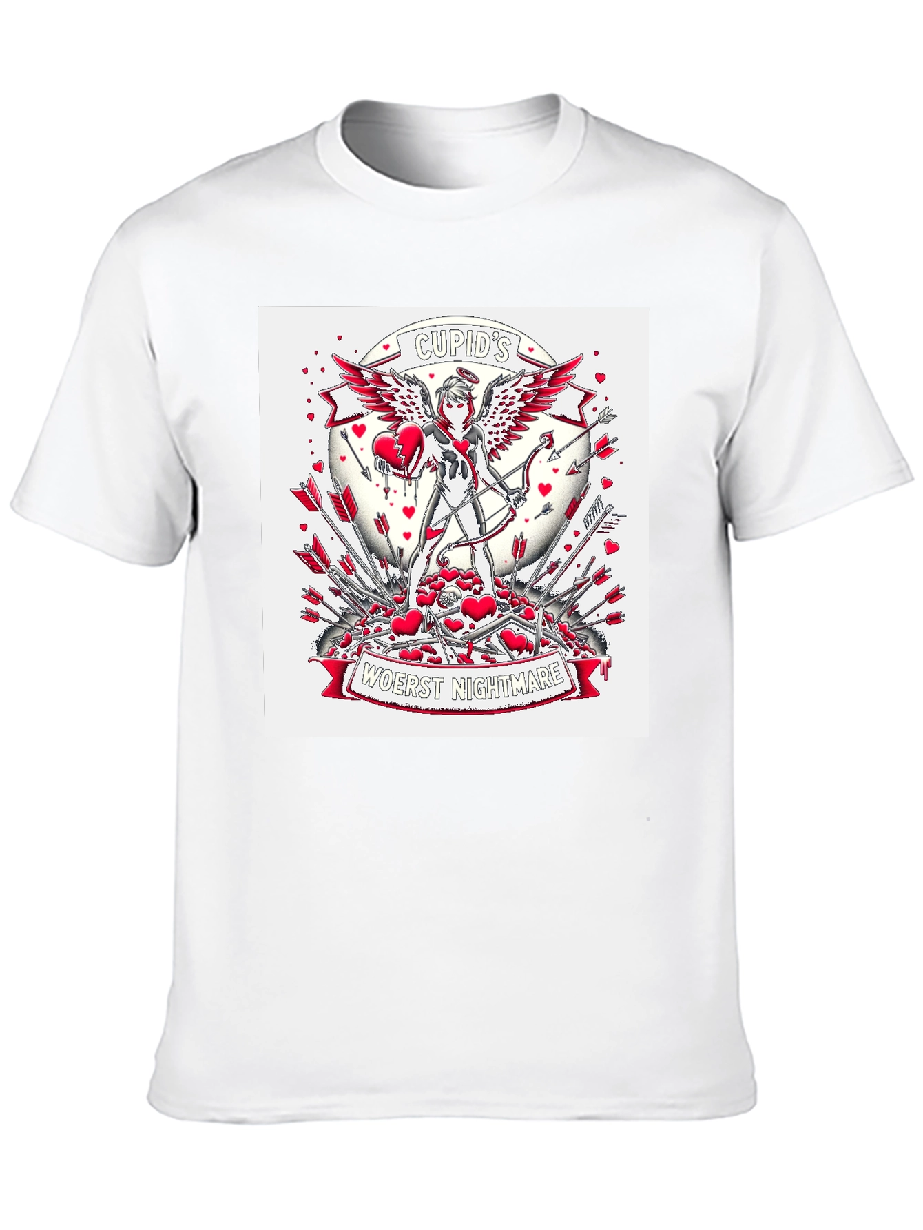 Cupids Nightmare Graphic Tee - Valentines Day Anti-Love