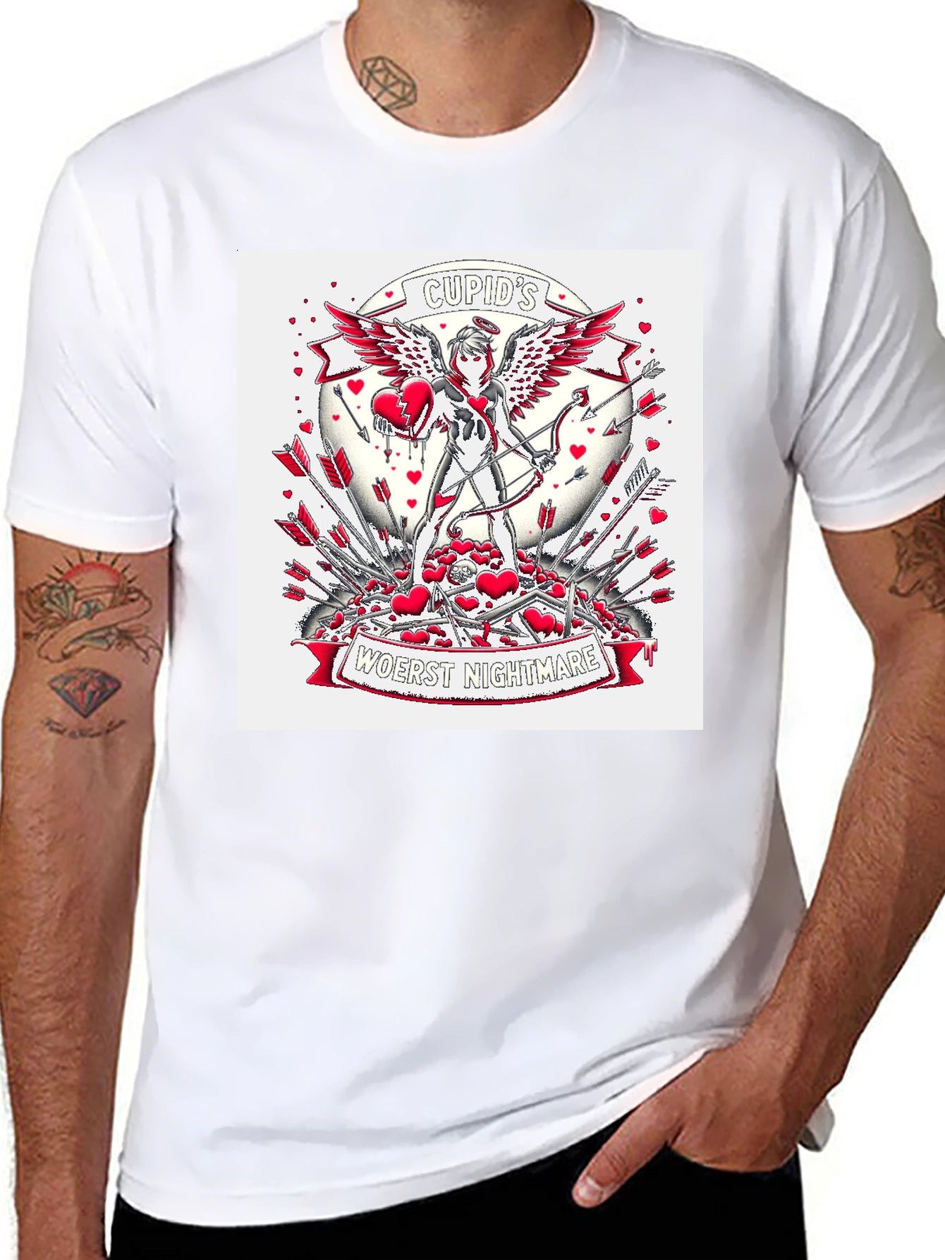 Cupids Nightmare Graphic Tee - Valentines Day Anti-Love
