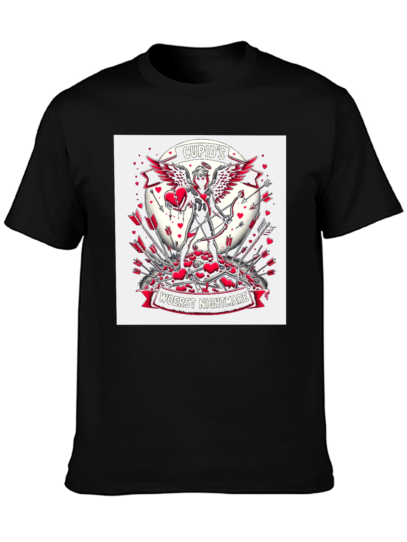 Cupids Nightmare Graphic Tee - Valentines Day Anti-Love