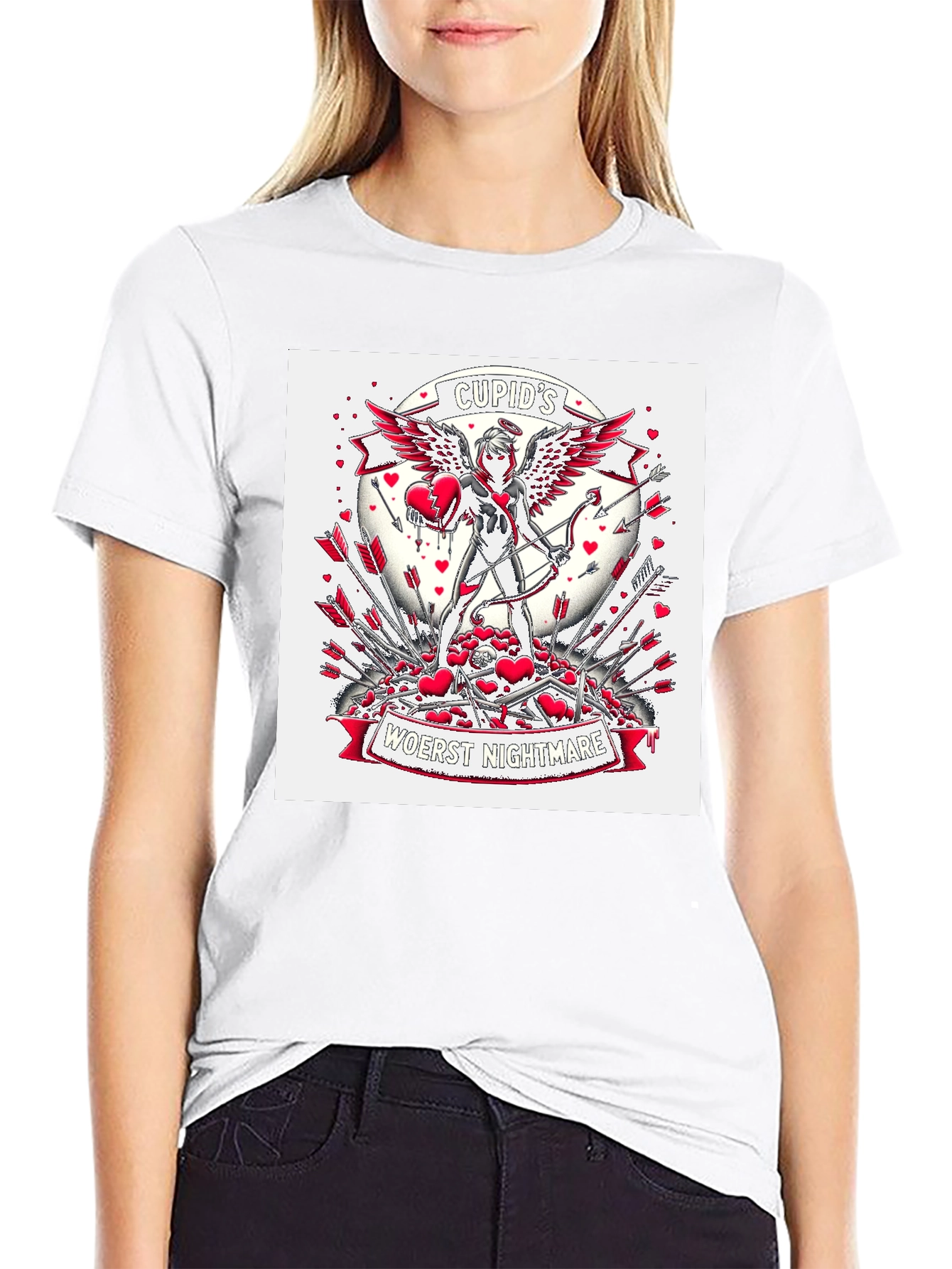 Cupids Nightmare Graphic Tee - Valentines Day Anti-Love