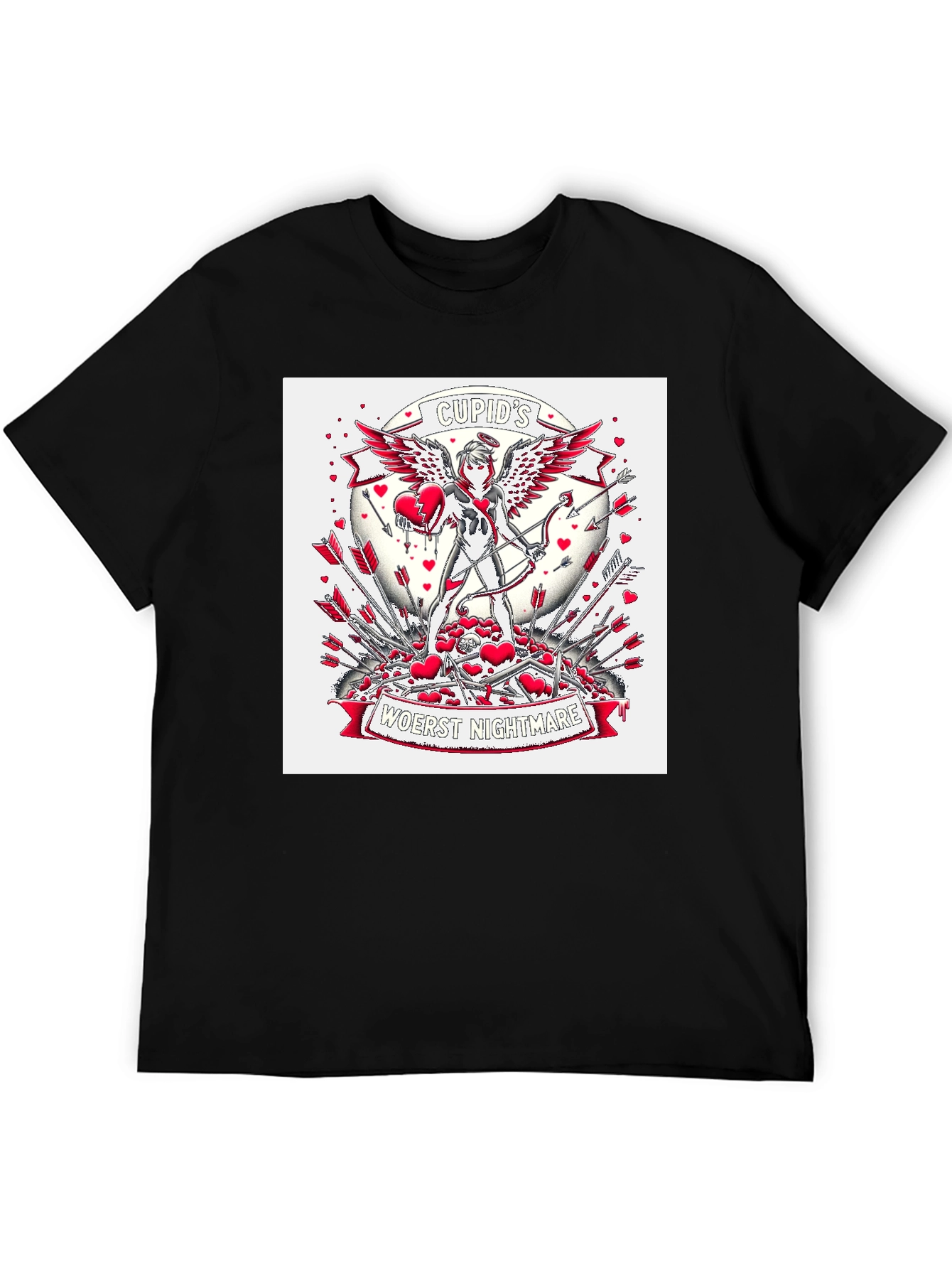 Cupids Nightmare Graphic Tee - Valentines Day Anti-Love