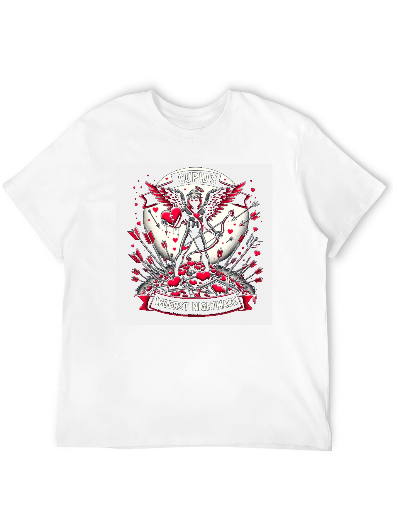 Cupids Nightmare Graphic Tee - Valentines Day Anti-Love