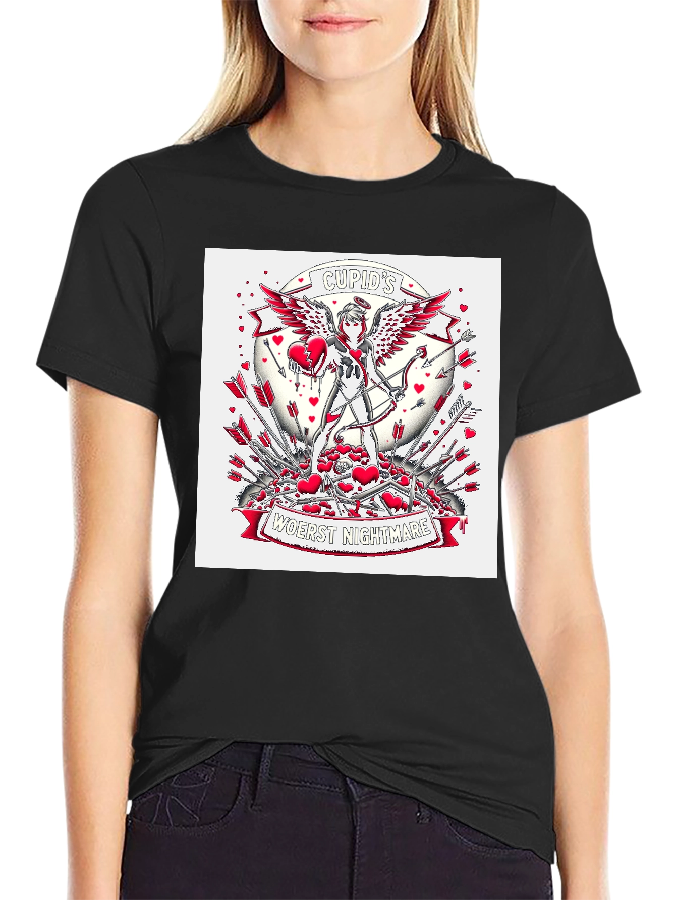 Cupids Nightmare Graphic Tee - Valentines Day Anti-Love