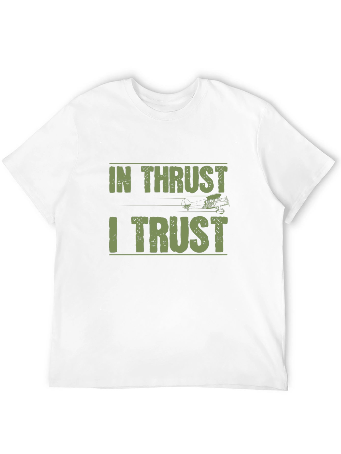 In Thrust I Trust T-Shirt | Airplane Aviation Tee