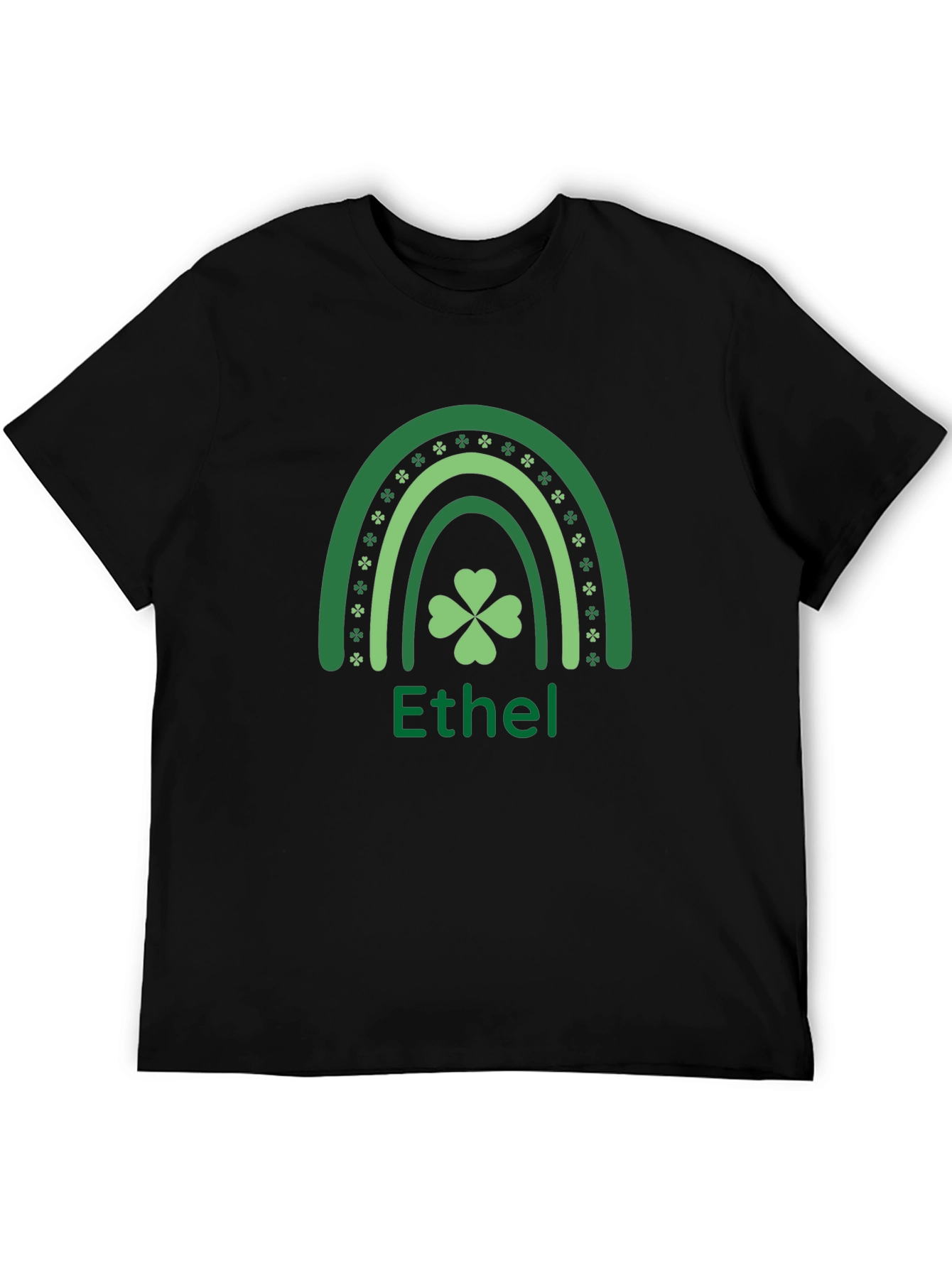 Ethel St. Patricks Day Shamrock Rainbow T-Shirt