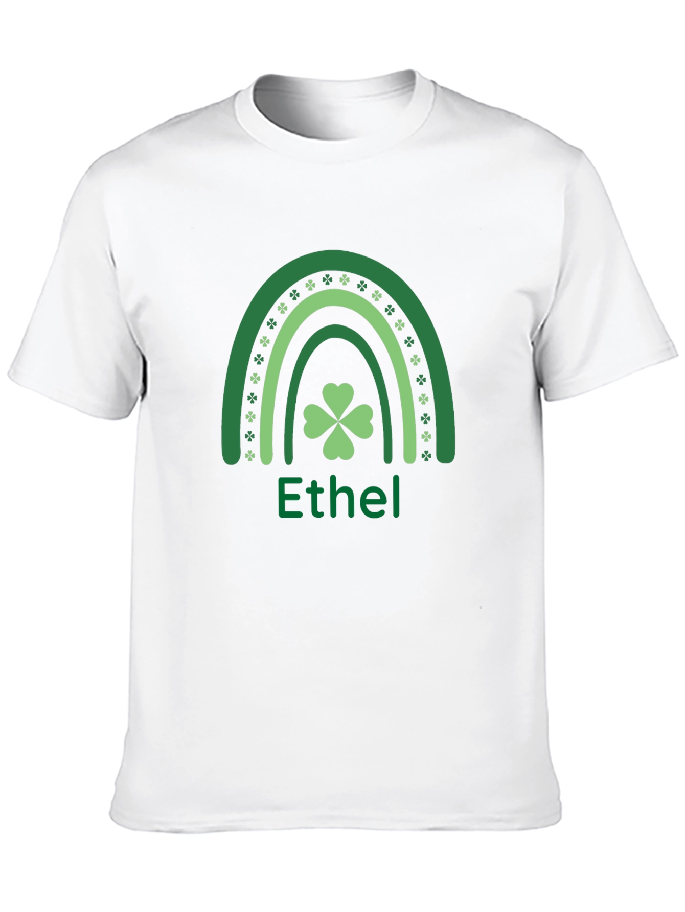 Ethel St. Patricks Day Shamrock Rainbow T-Shirt