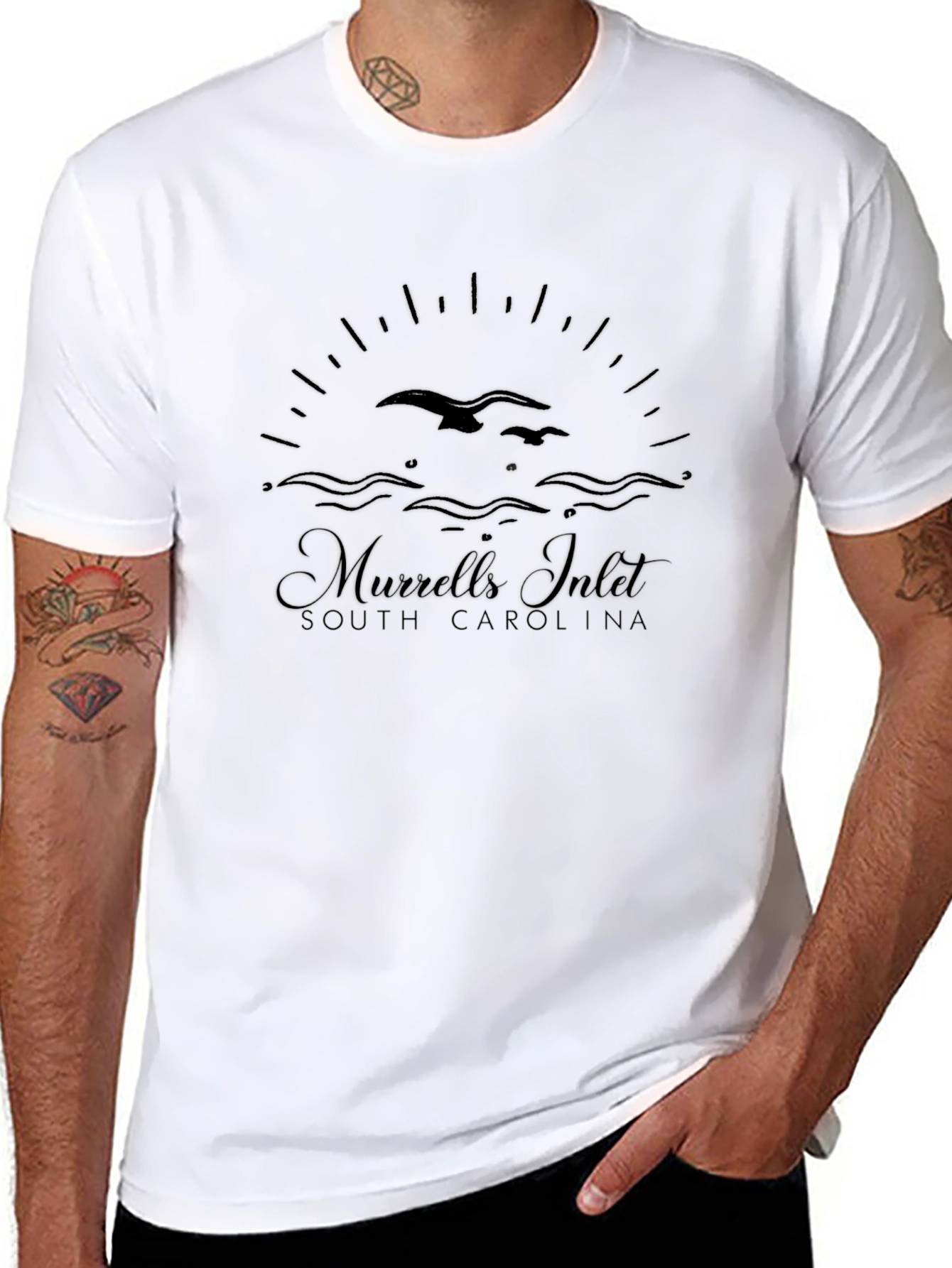 Murrells Inlet South Carolina Black T-Shirt