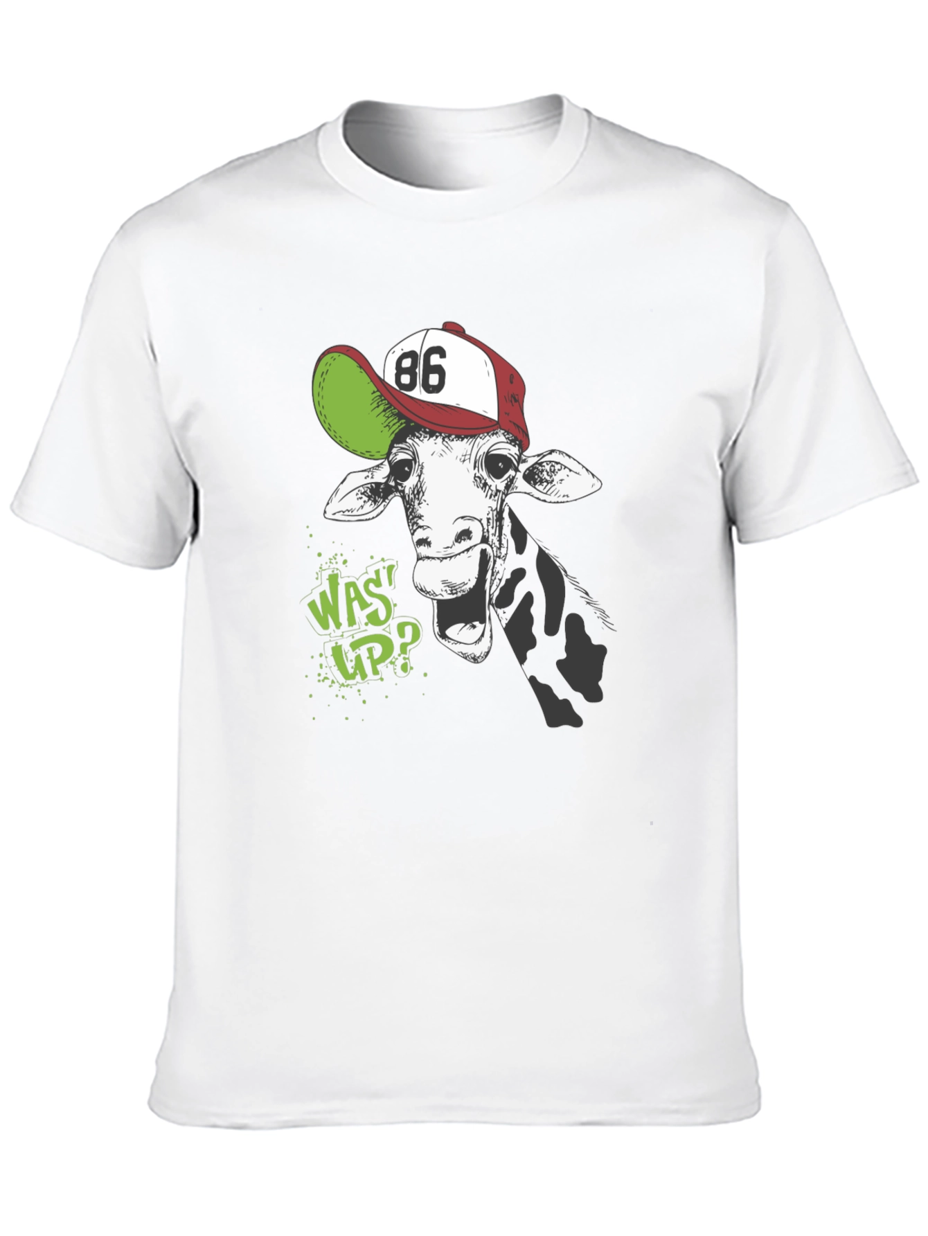 Giraffe Wassup Graphic T-Shirt