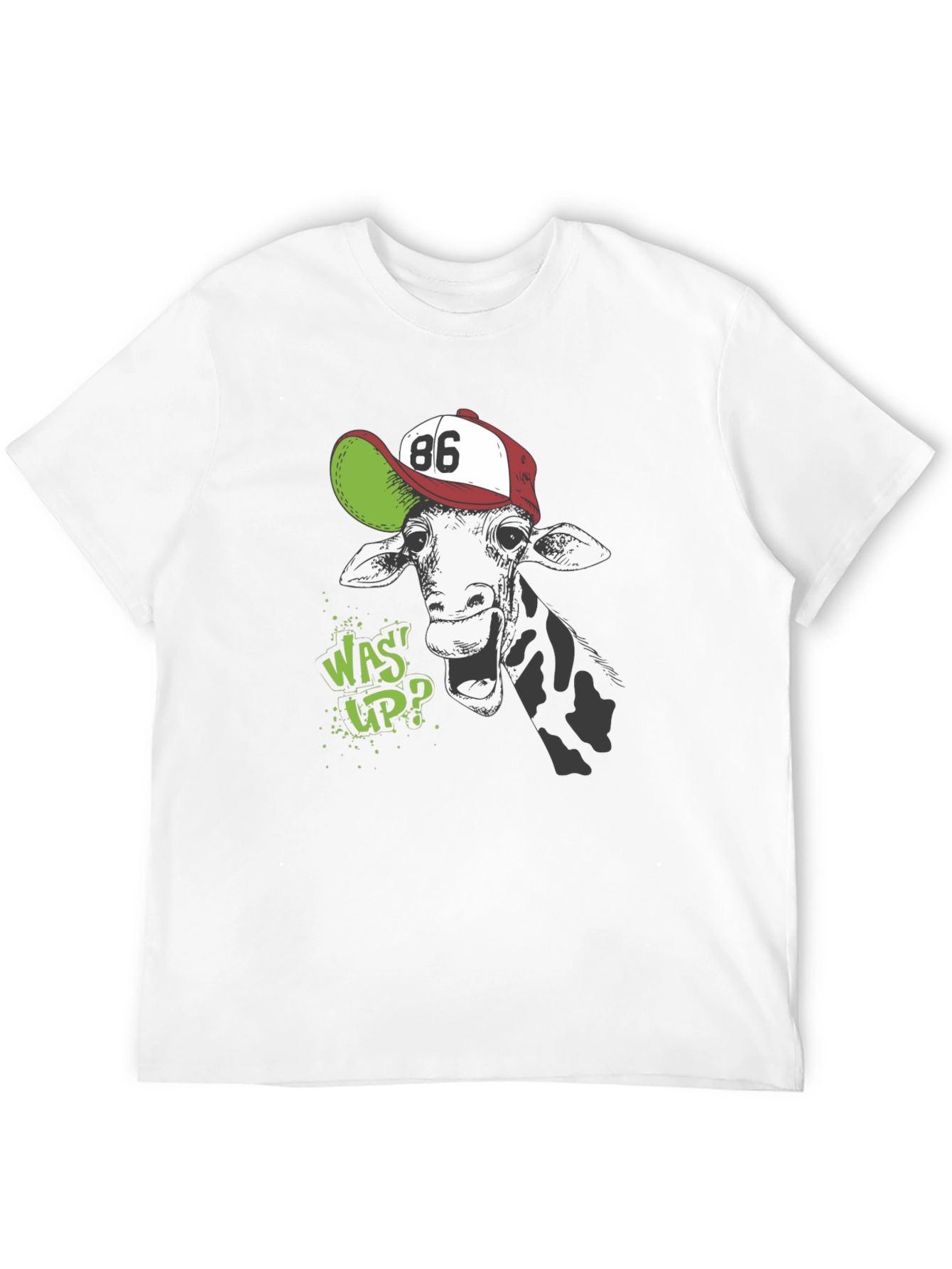 Giraffe Wassup Graphic T-Shirt