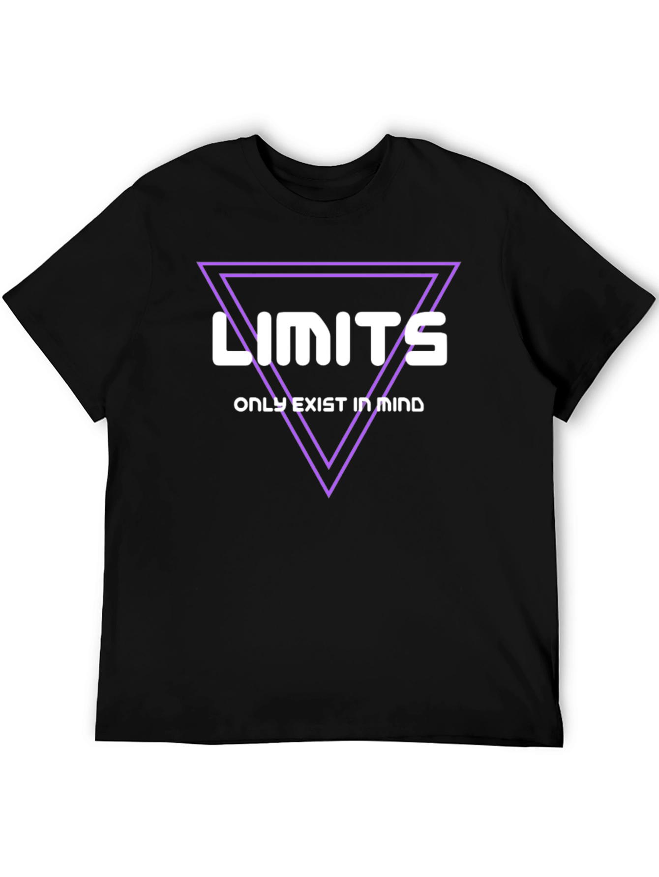 Limits Exist in Mind Black Graphic Tee