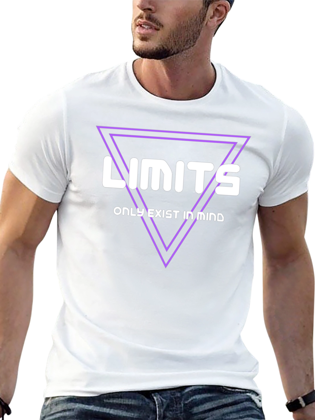 Limits Exist in Mind Black Graphic Tee