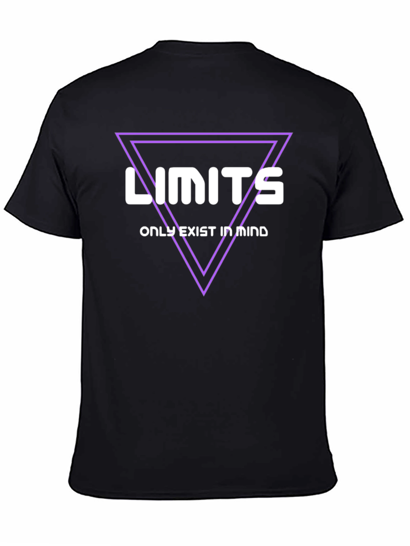Limits Exist in Mind Black Graphic Tee