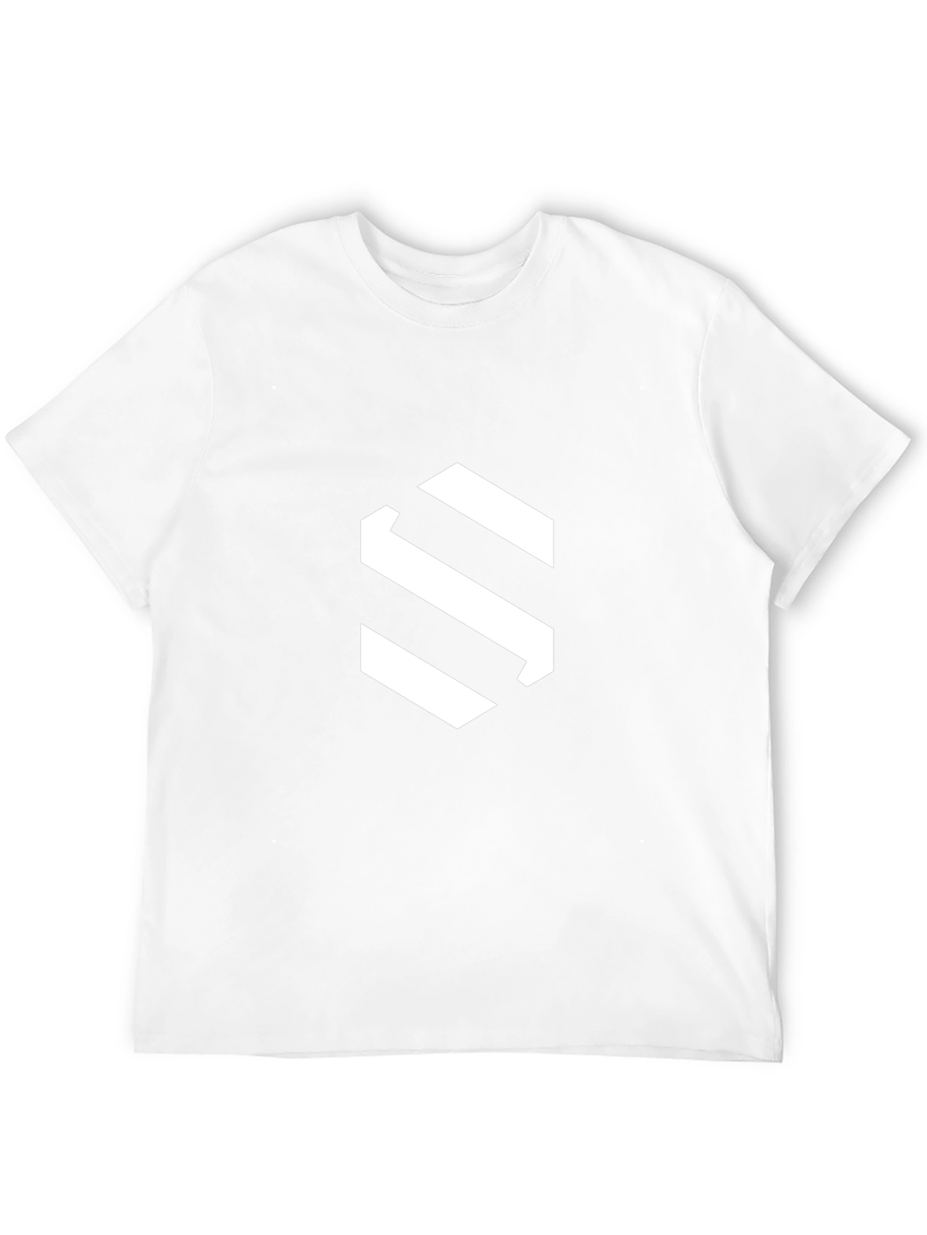 Modern Black Tee with Geometric S Logo