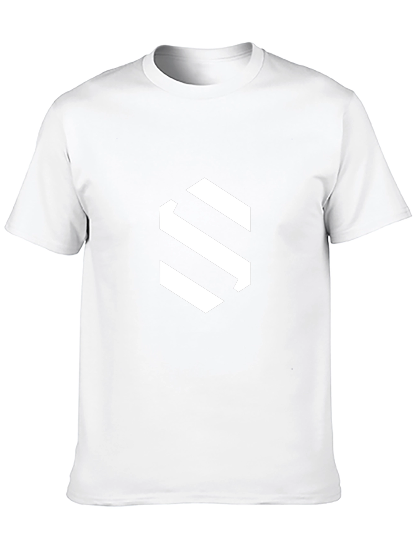 Modern Black Tee with Geometric S Logo