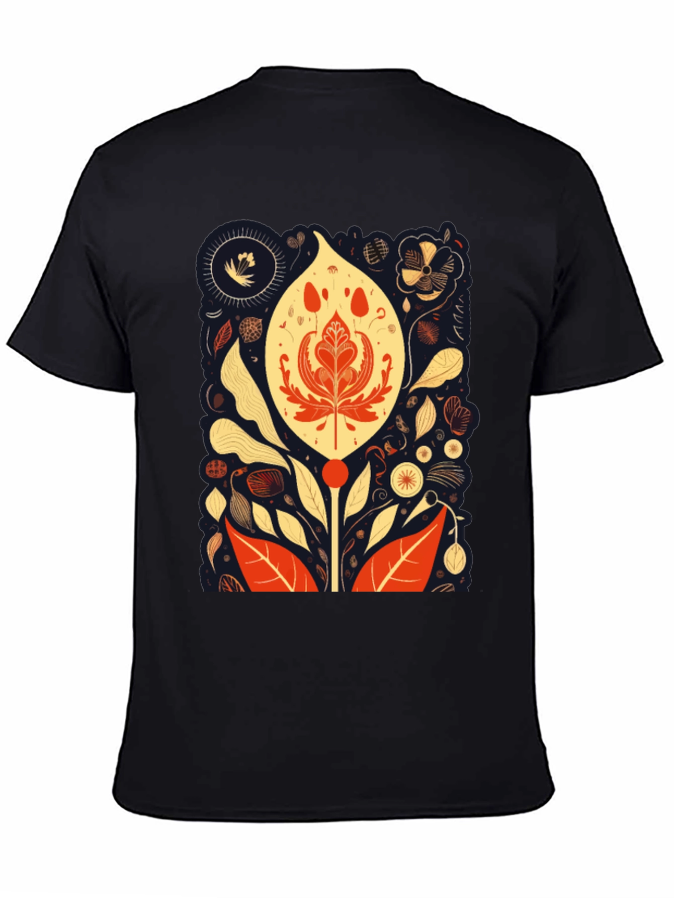 Floral Art Print T-Shirt