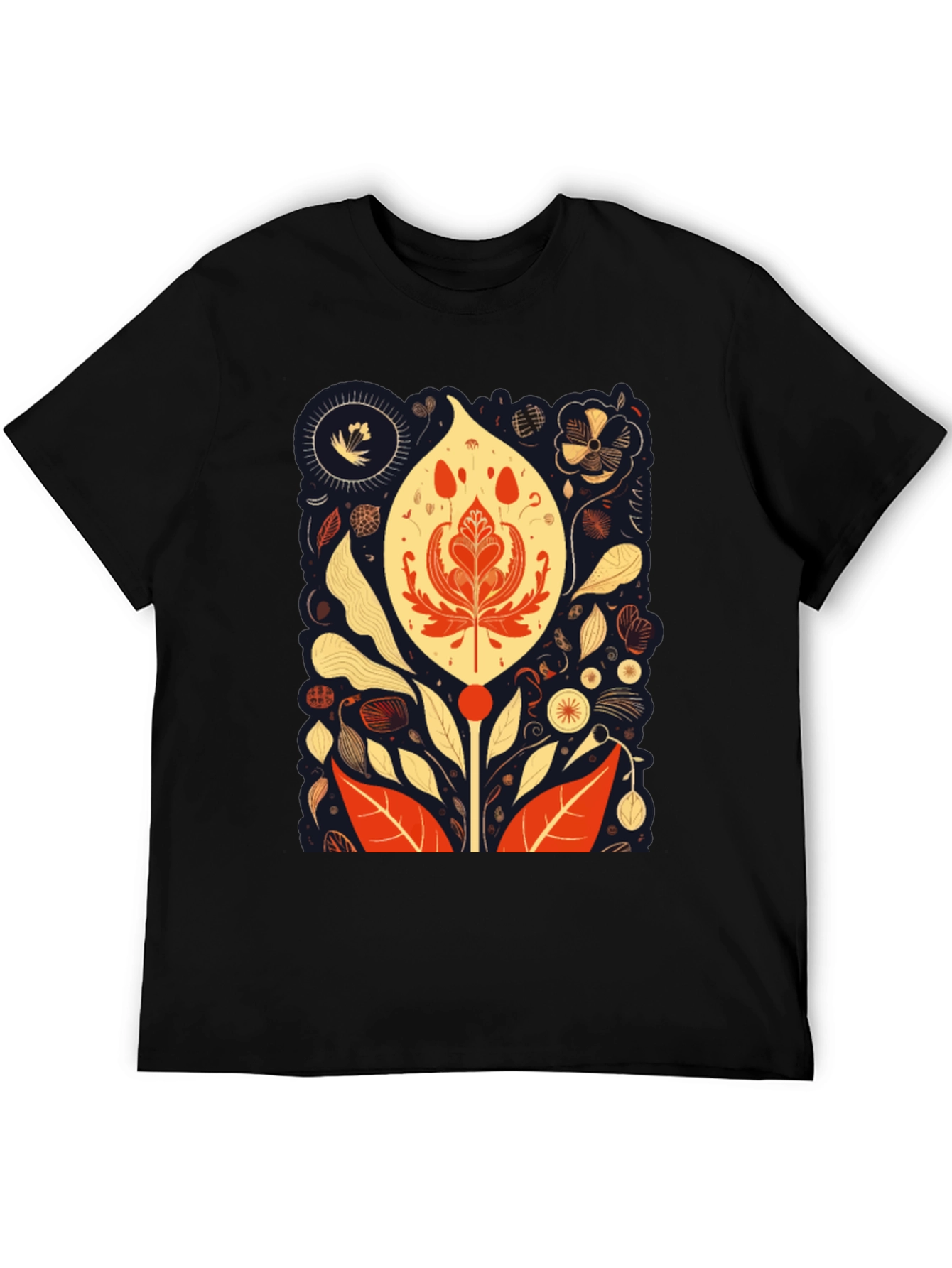 Floral Art Print T-Shirt