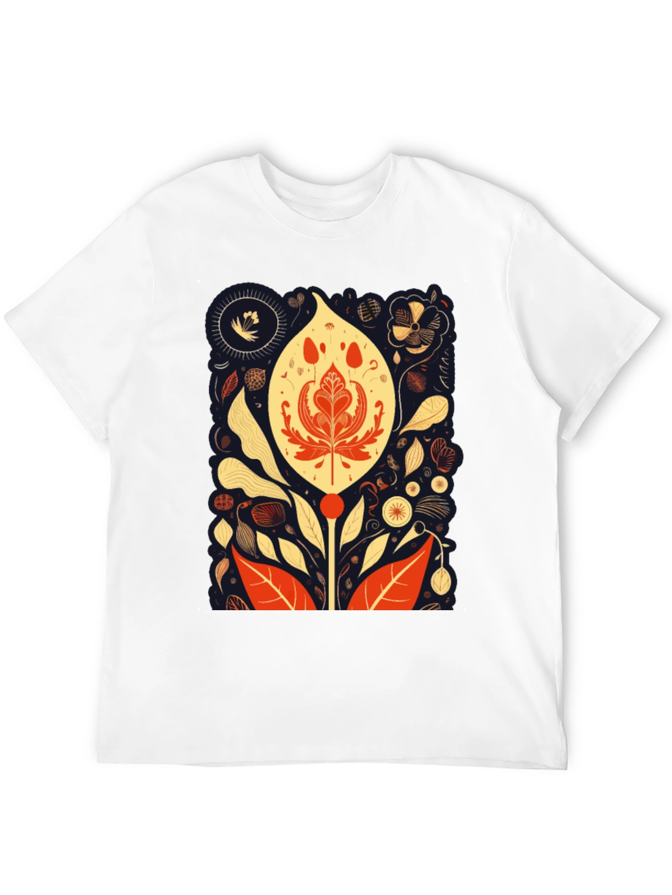 Floral Art Print T-Shirt