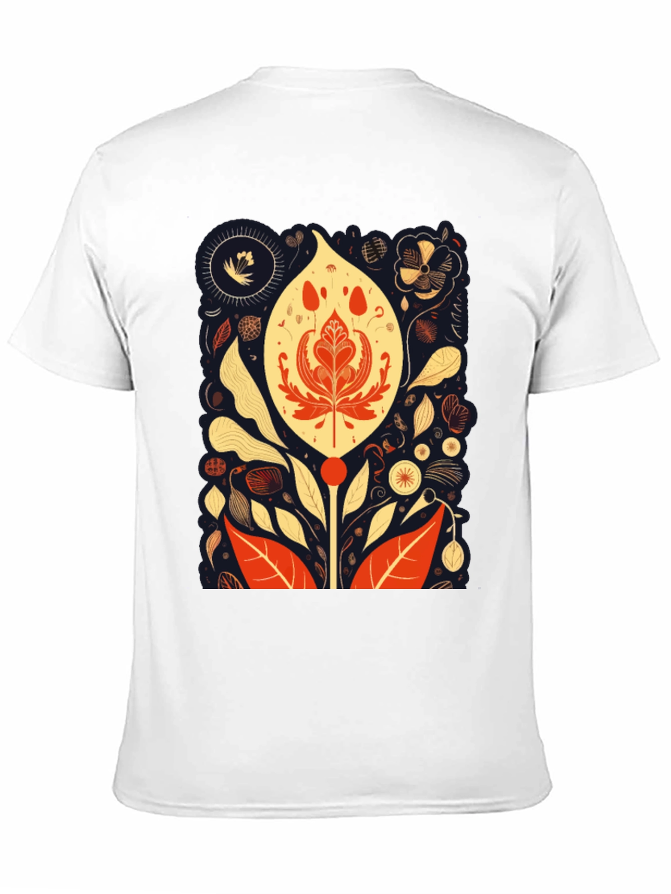 Floral Art Print T-Shirt
