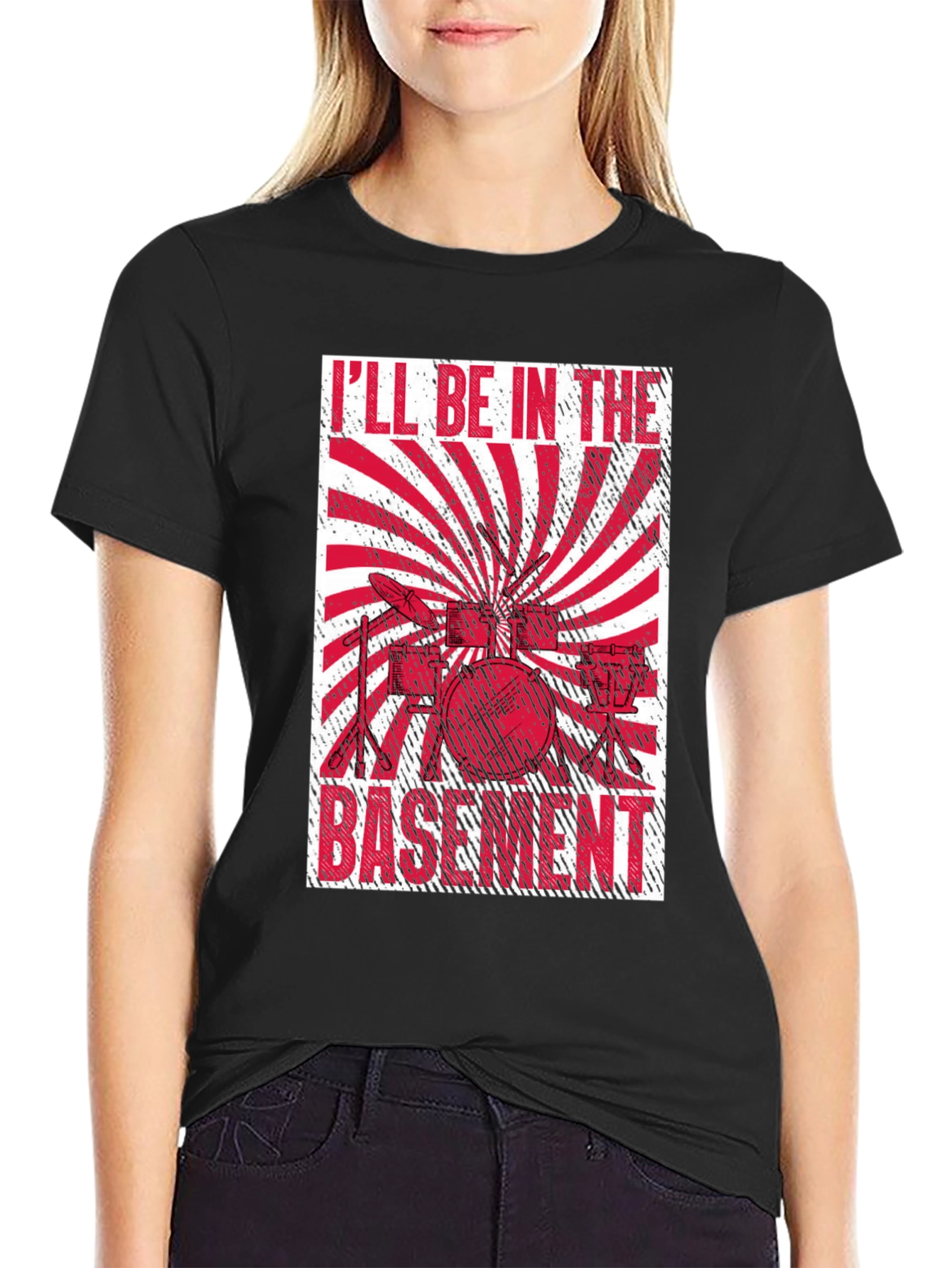 Ill Be In The Basement Drummer T-Shirt