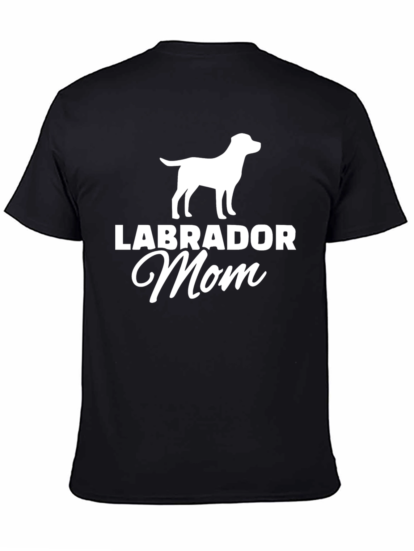 Labrador Mom Black T-Shirt