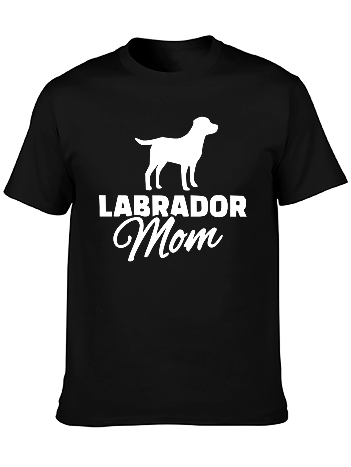 Labrador Mom Black T-Shirt