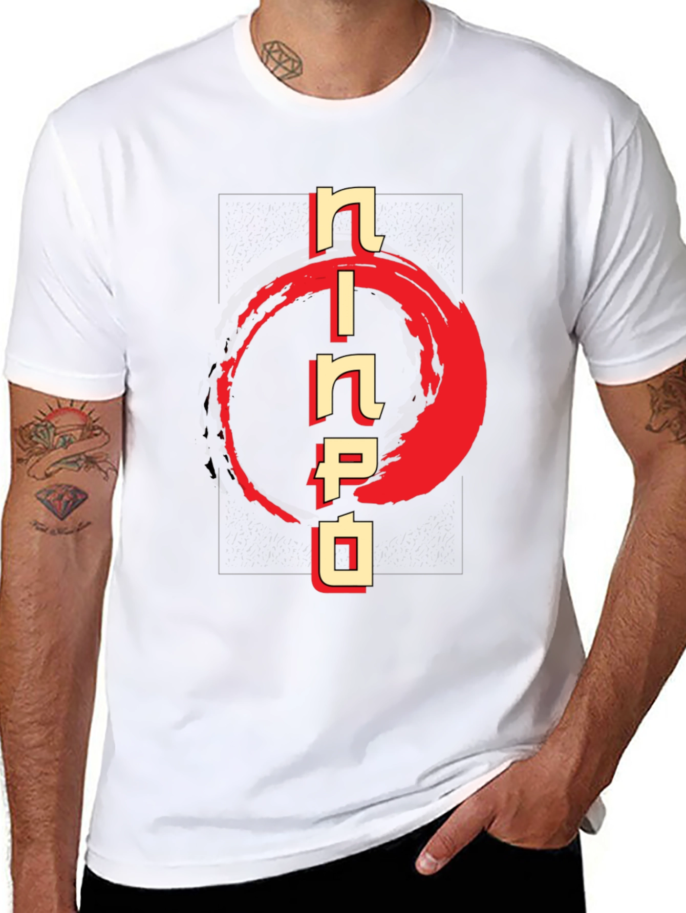 Ninja T-Shirt - Japanese Calligraphy Design