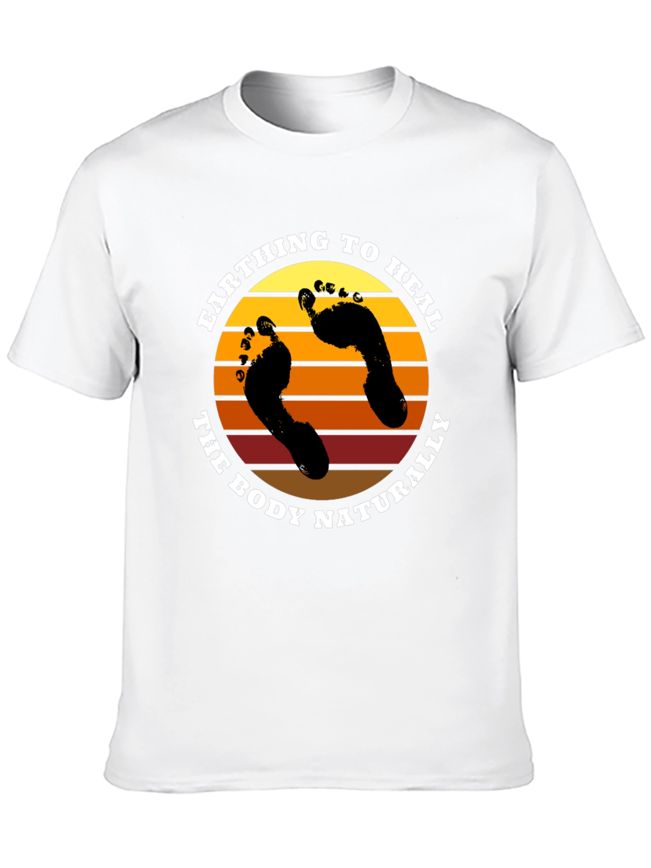 Earthing to Heal Graphic Tee - Black