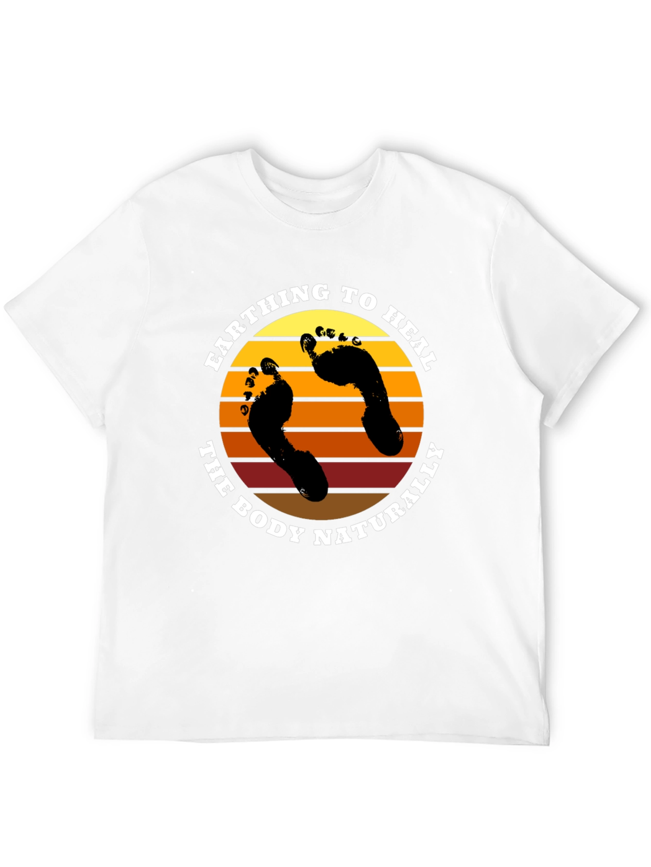 Earthing to Heal Graphic Tee - Black