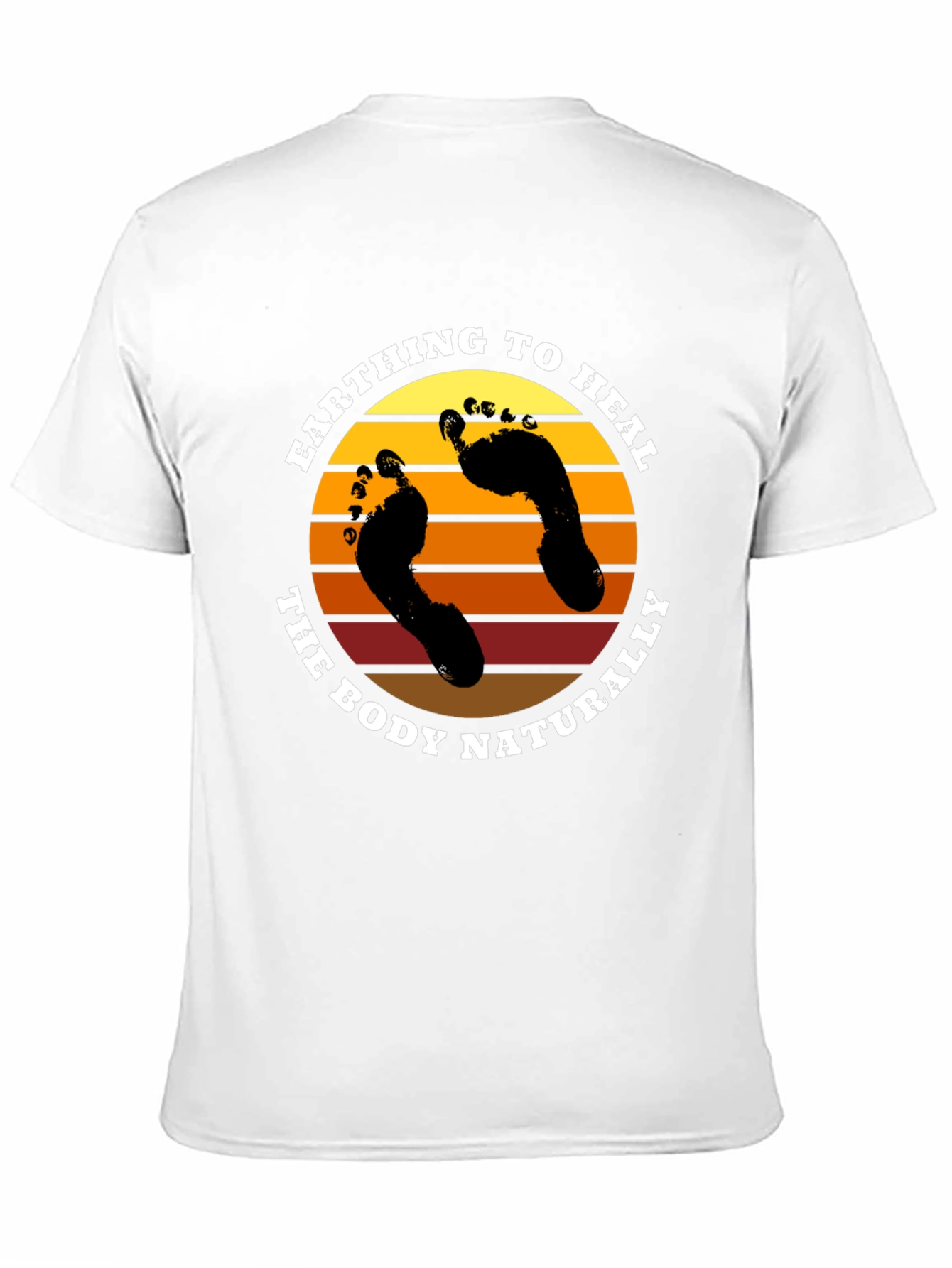 Earthing to Heal Graphic Tee - Black