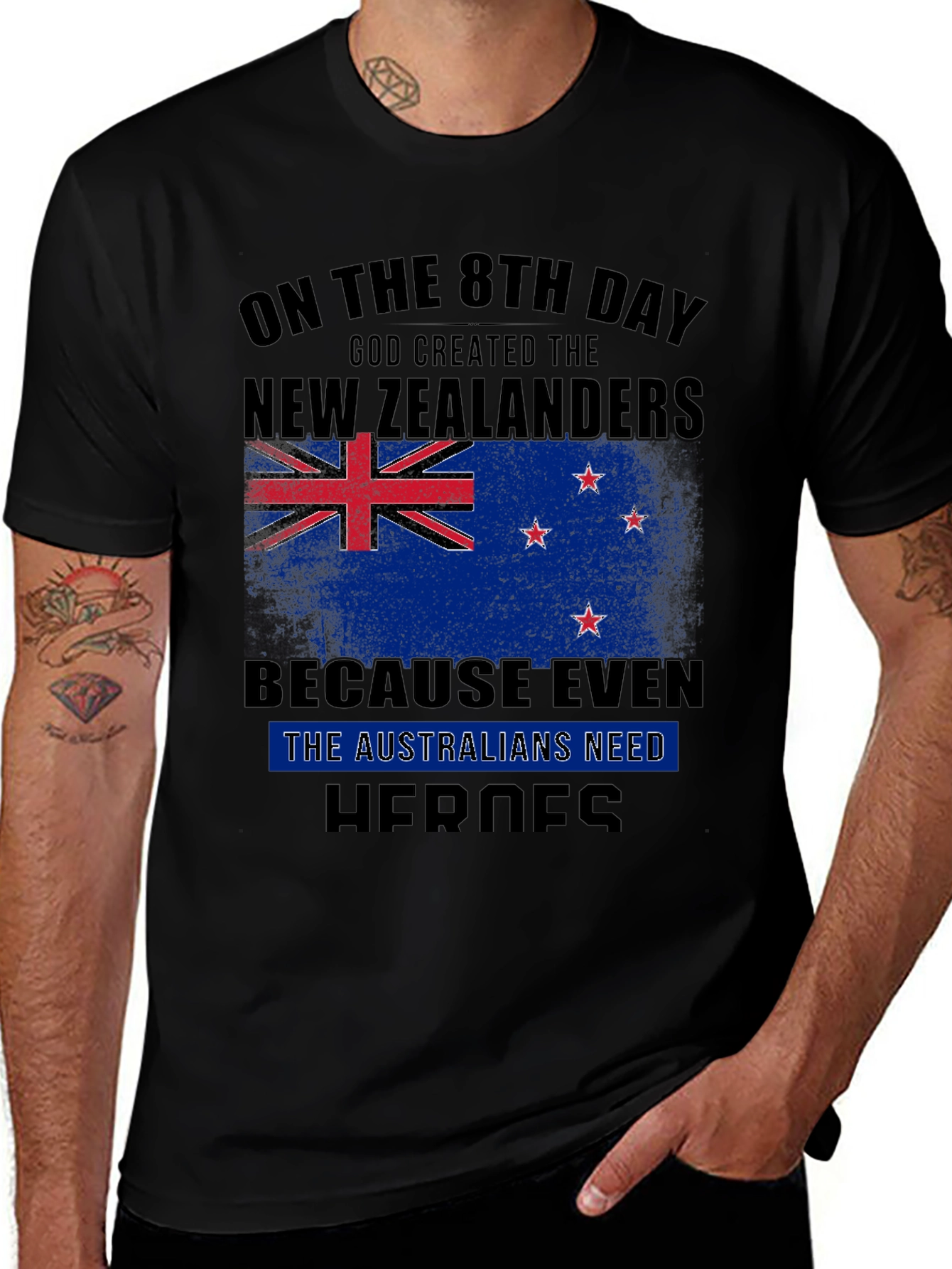 New Zealand Pride T-Shirt: Aussie Humor Tee