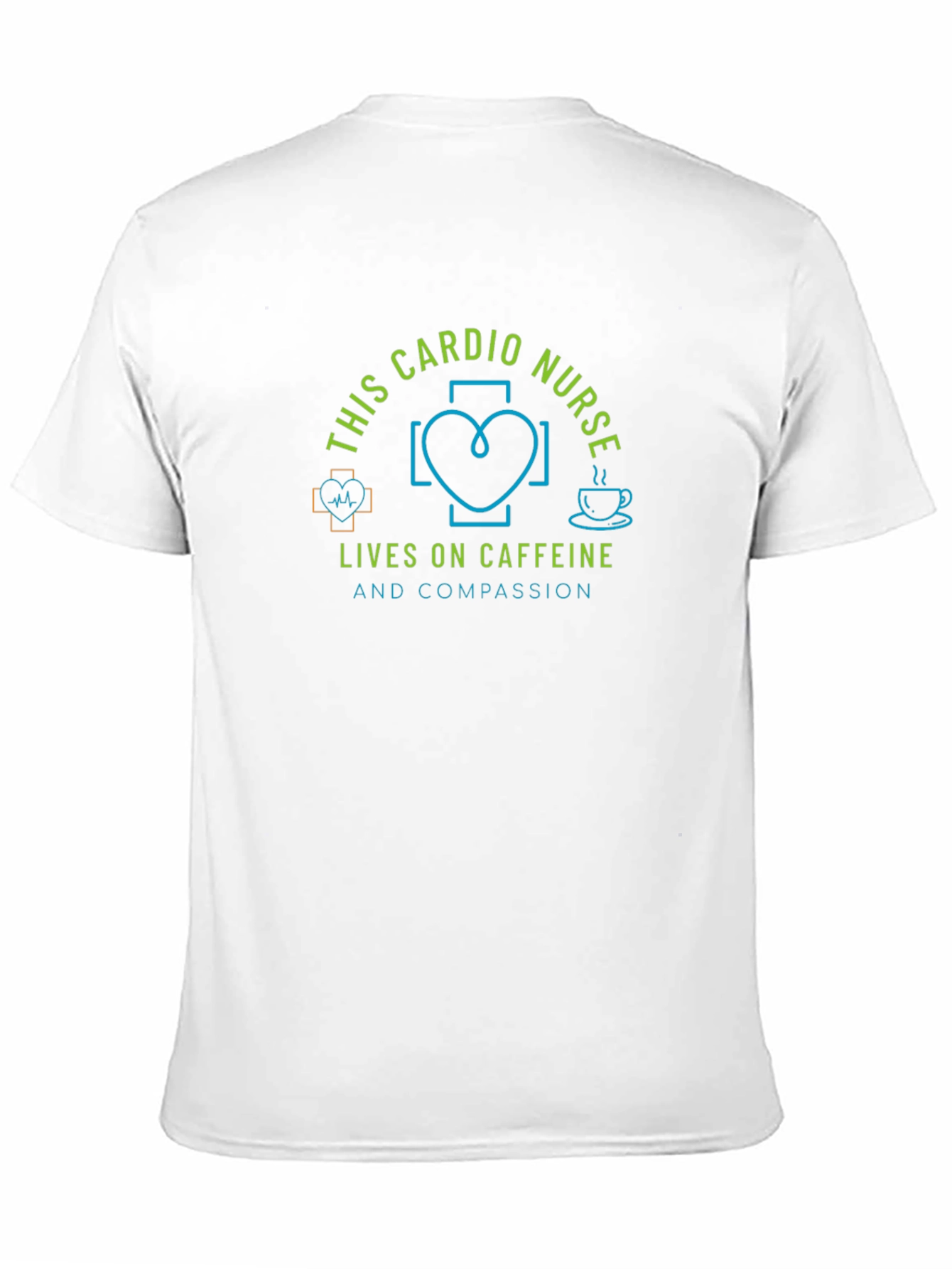 Cardio Nurse Caffeine & Compassion Black T-Shirt
