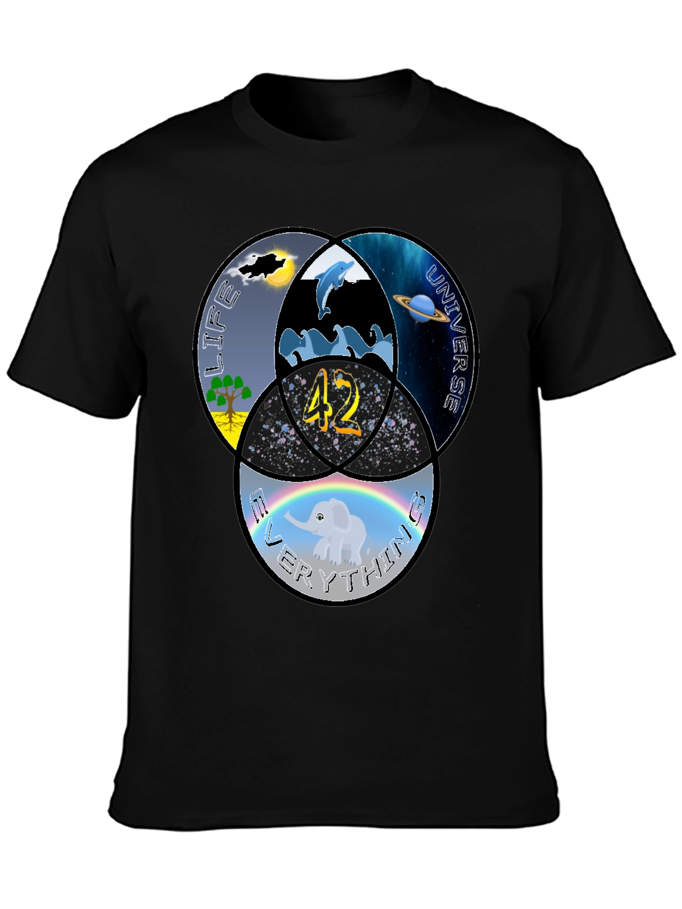 Life The Universe and Everything T-Shirt - 42