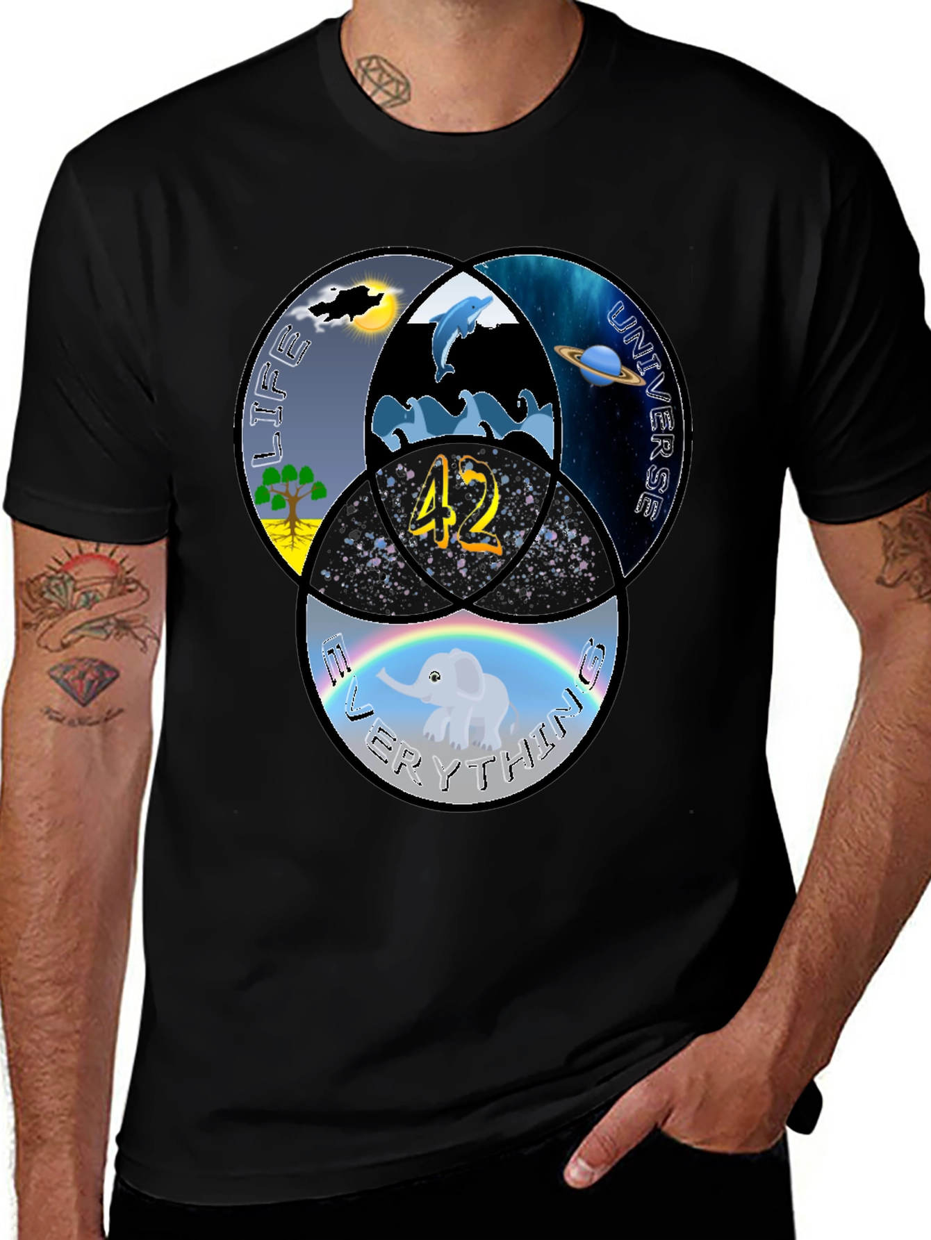 Life The Universe and Everything T-Shirt - 42