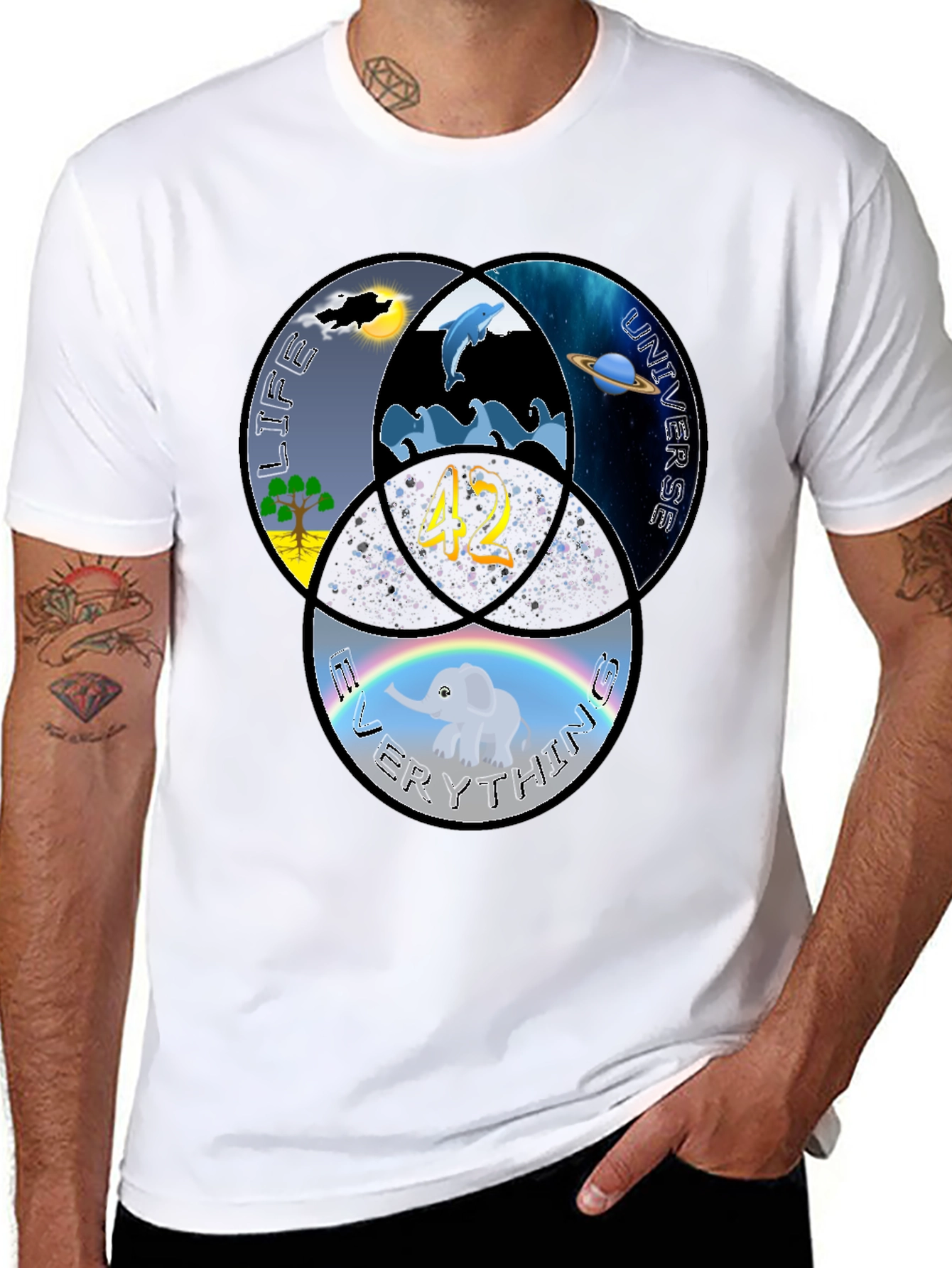 Life The Universe and Everything T-Shirt - 42
